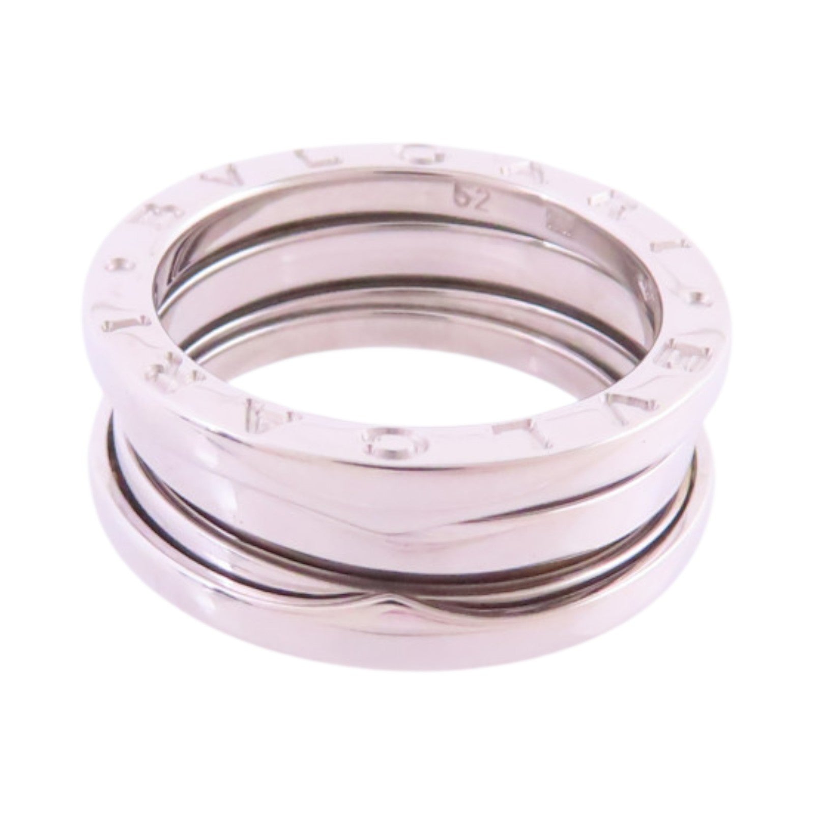BVLGARI 18K白金B-Zero1 2 Band Ring戒指#52/US#5.5