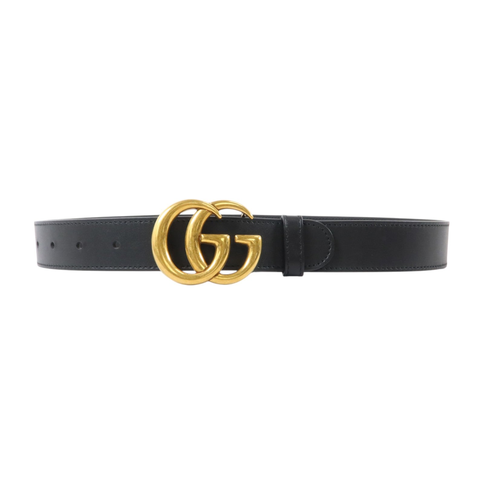 GUCCI 牛皮皮革GG Marmont Belt 75cm金扣皮帶