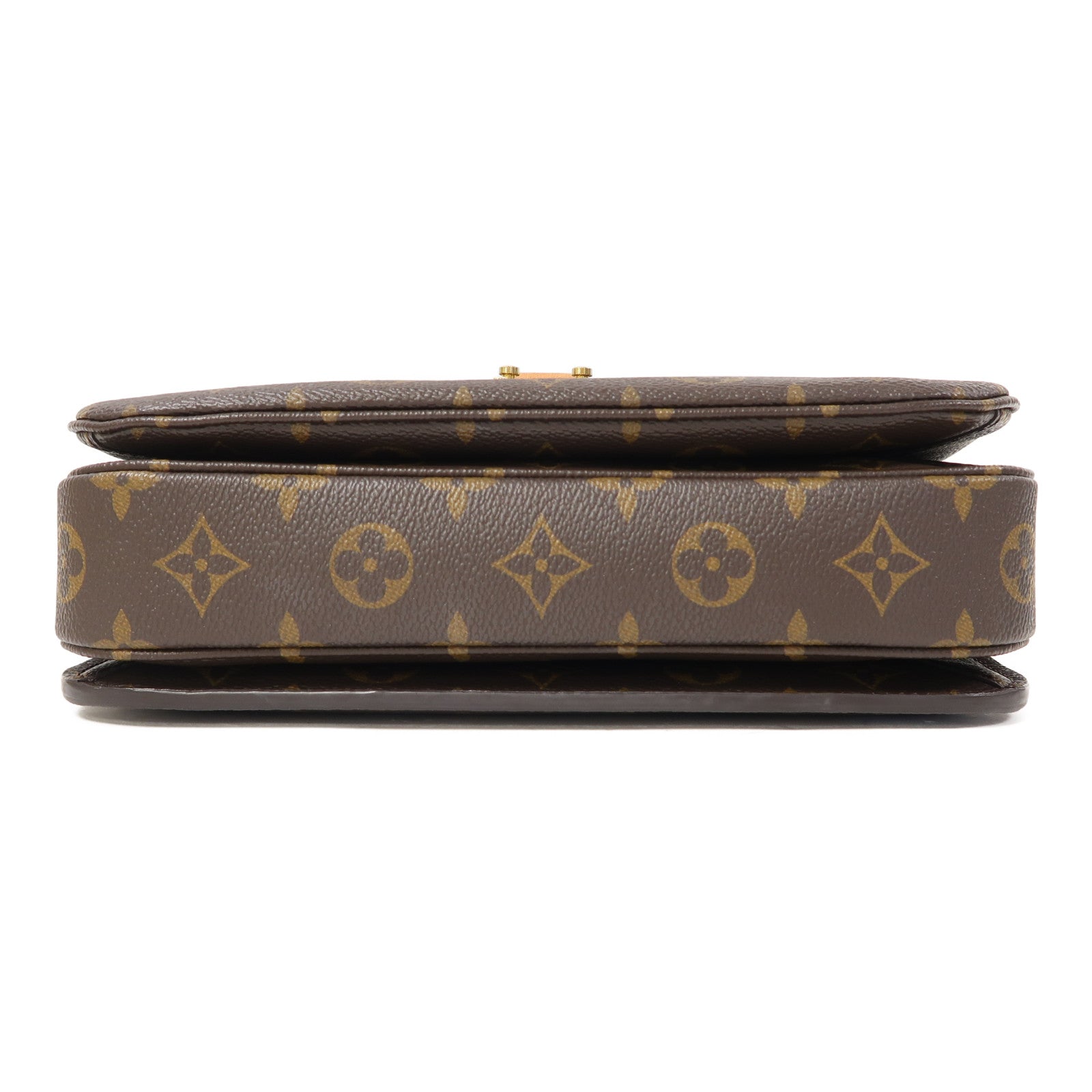 LOUIS VUITTON 【激減優惠】Monogram Pochette Metis金扣手挽肩背兩用袋啡色