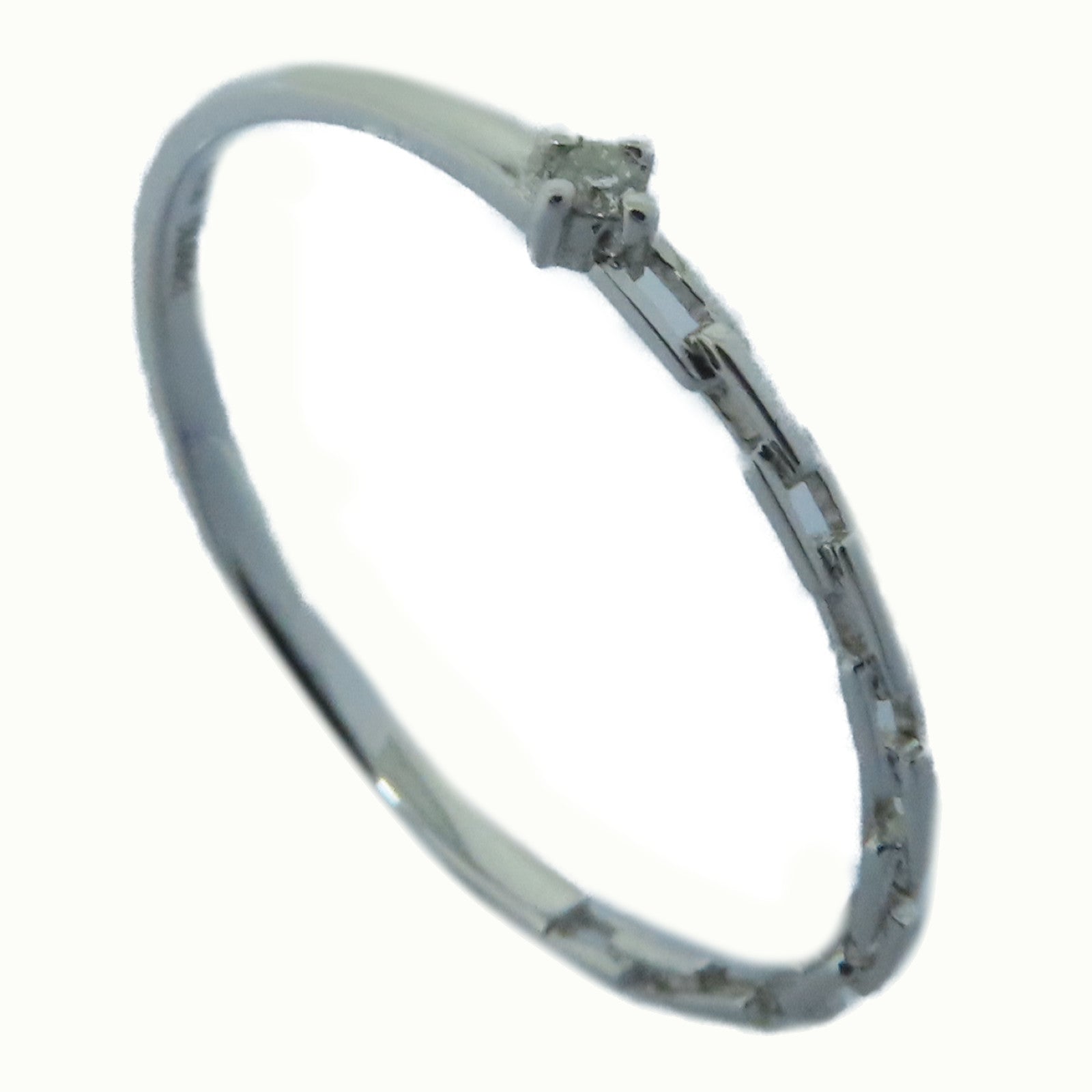 JEWELRY 18K白金Diamond Ring 0.015ct鑽石戒指US#6