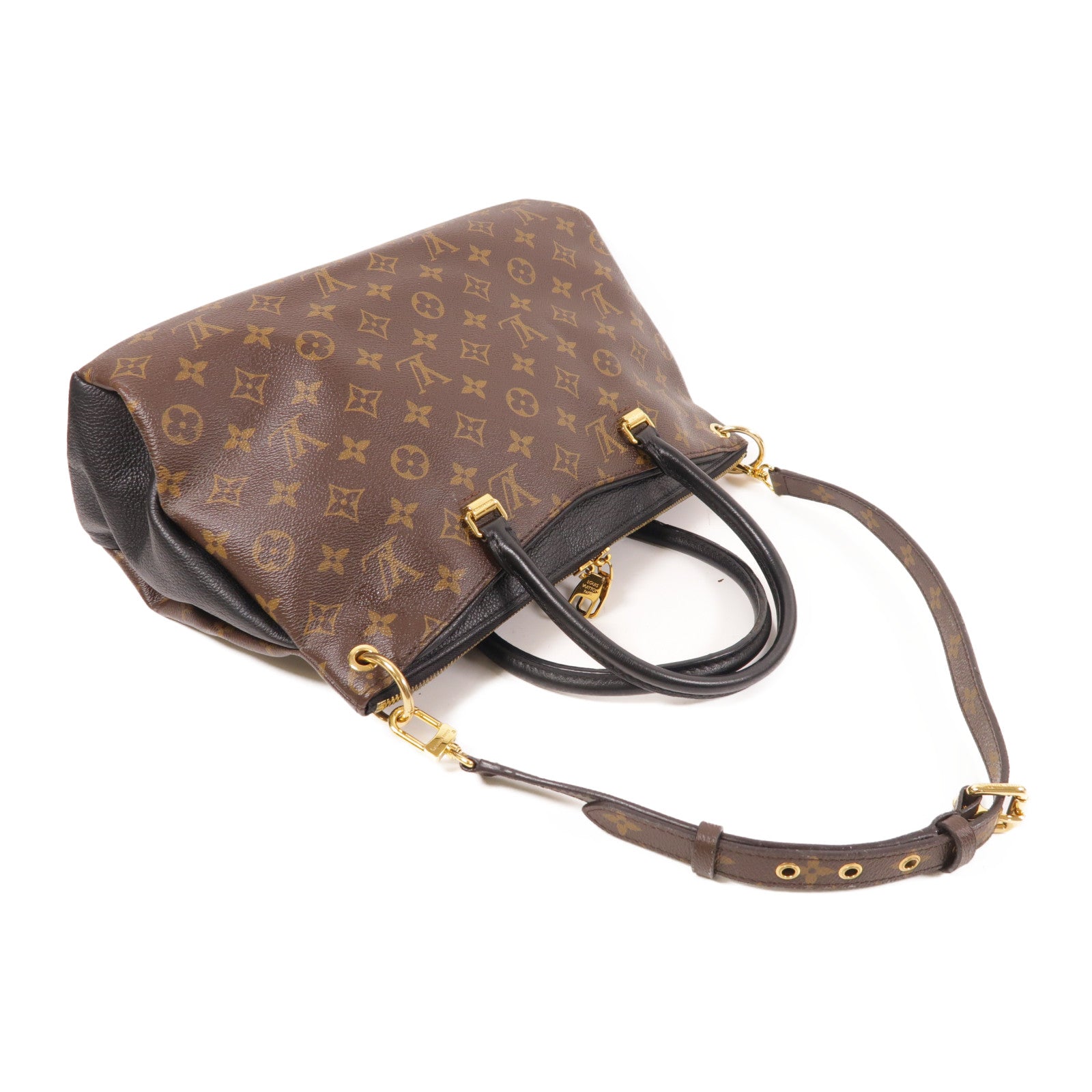 LOUIS VUITTON Monogram Pallas金扣手挽肩背兩用袋