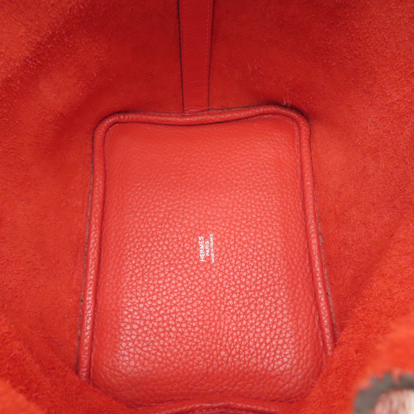 HERMES 【激減優惠】Clemence皮革Picotin PM銀扣手挽袋蜜桃紅色