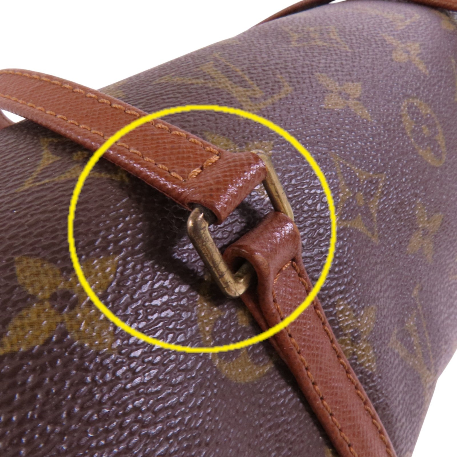 LOUIS VUITTON Monogram Papillon PM金扣肩背袋