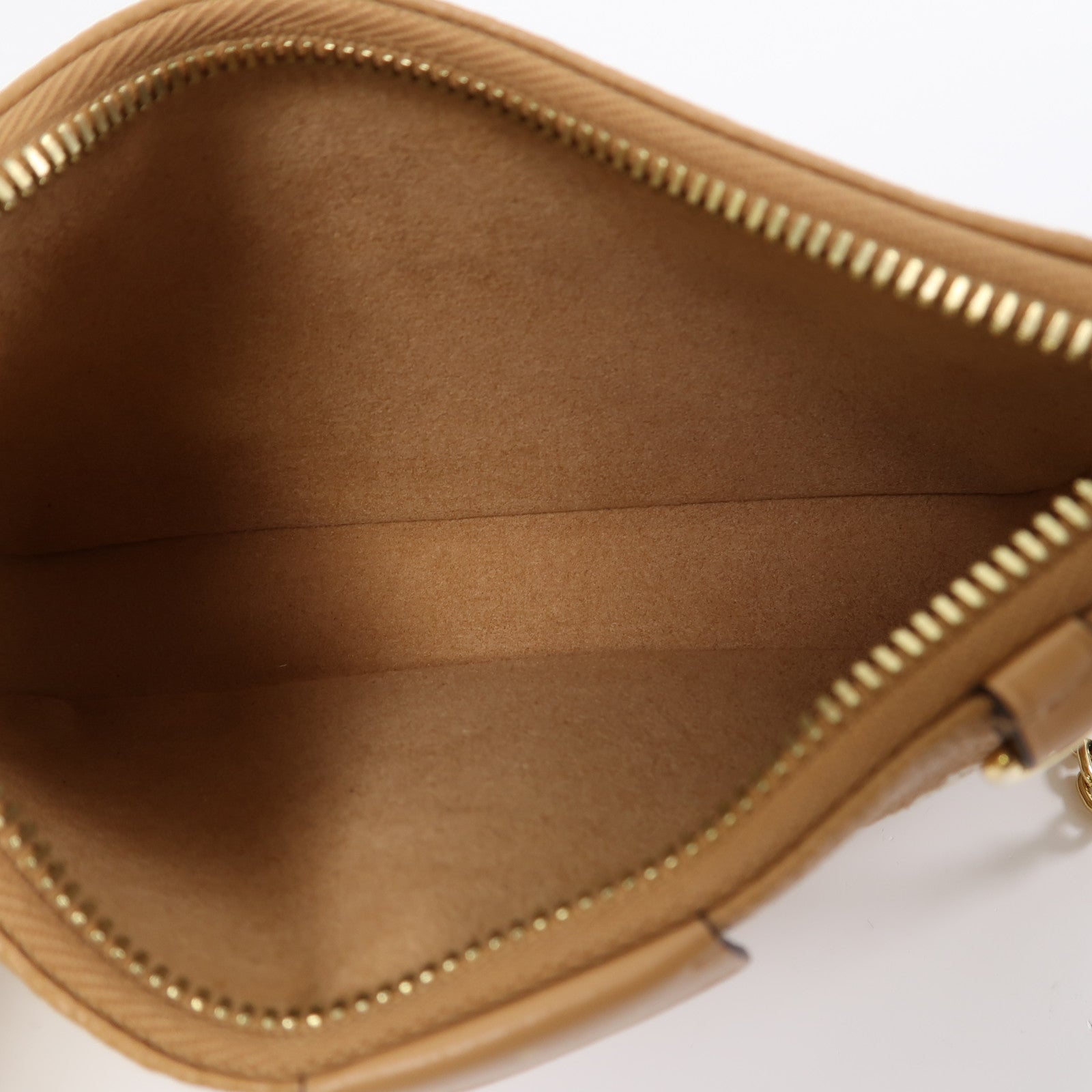 LOUIS VUITTON Monogram Empreinte Easy Pouch On Strap金扣肩背袋米色