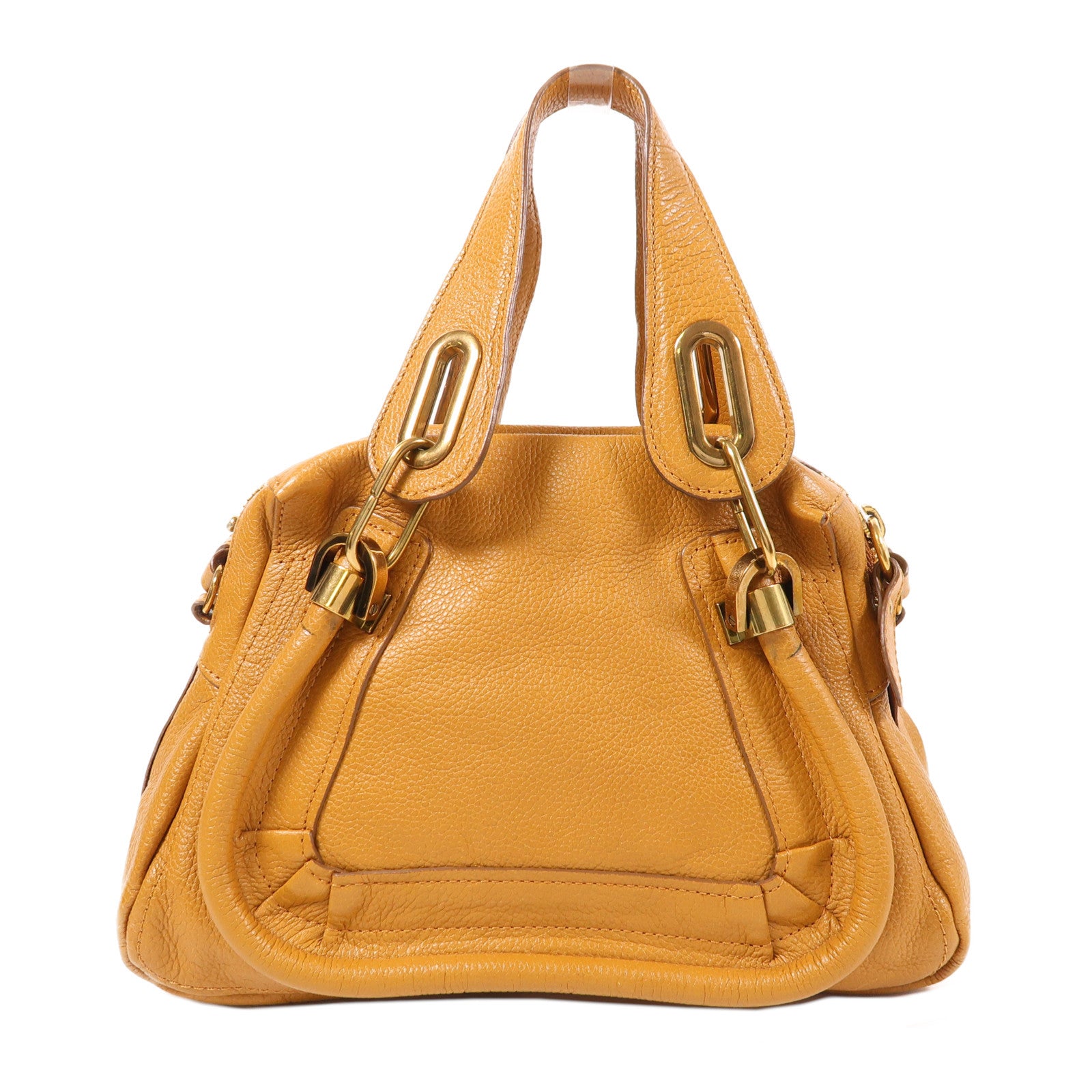 Chloe 牛皮皮革2 Way Shoulder金扣手挽肩背兩用袋