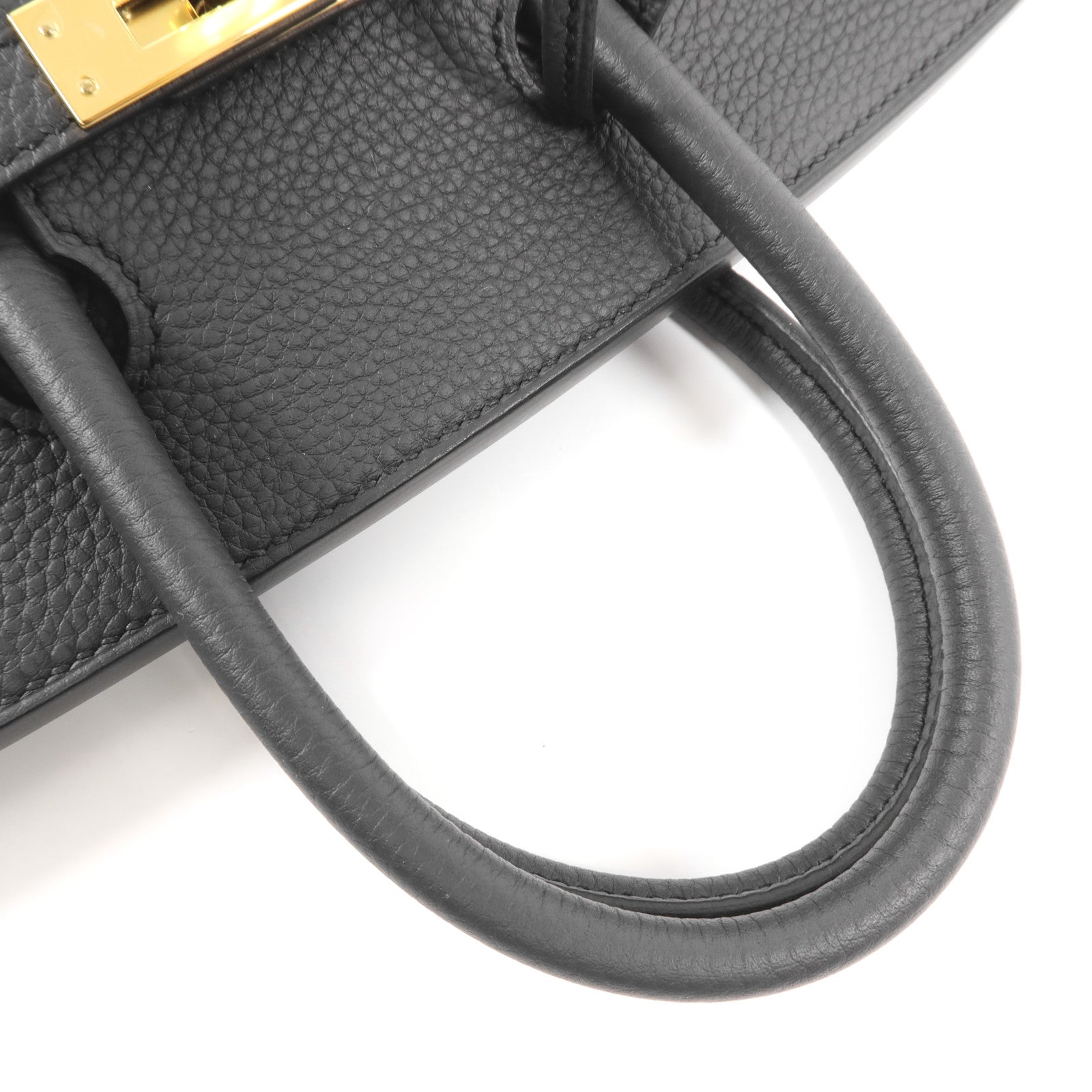 HERMES Togo皮革Birkin 25金扣手挽袋Plomb