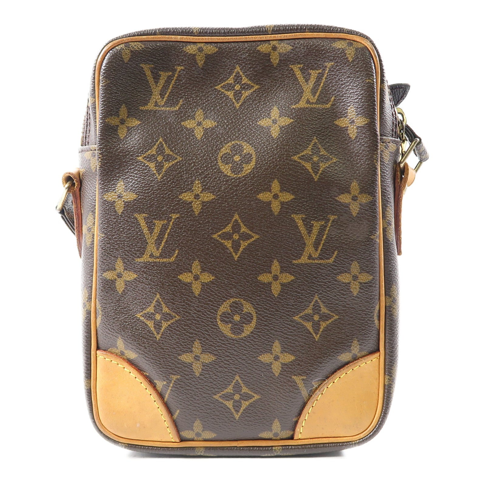 LOUIS VUITTON Monogram Danube金扣肩背袋啡色