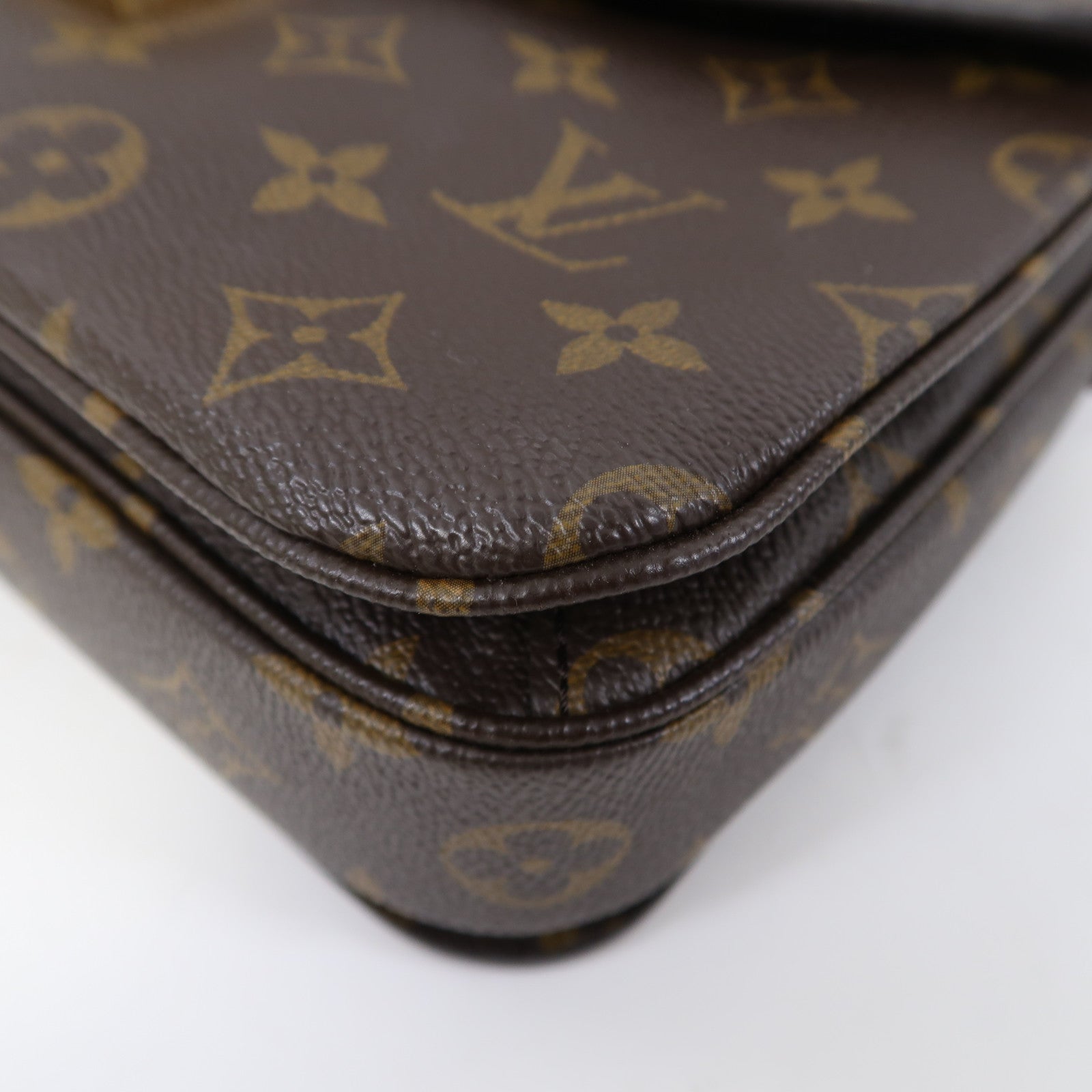 LOUIS VUITTON 【激減優惠】Monogram Pochette Metis金扣手挽肩背兩用袋啡色