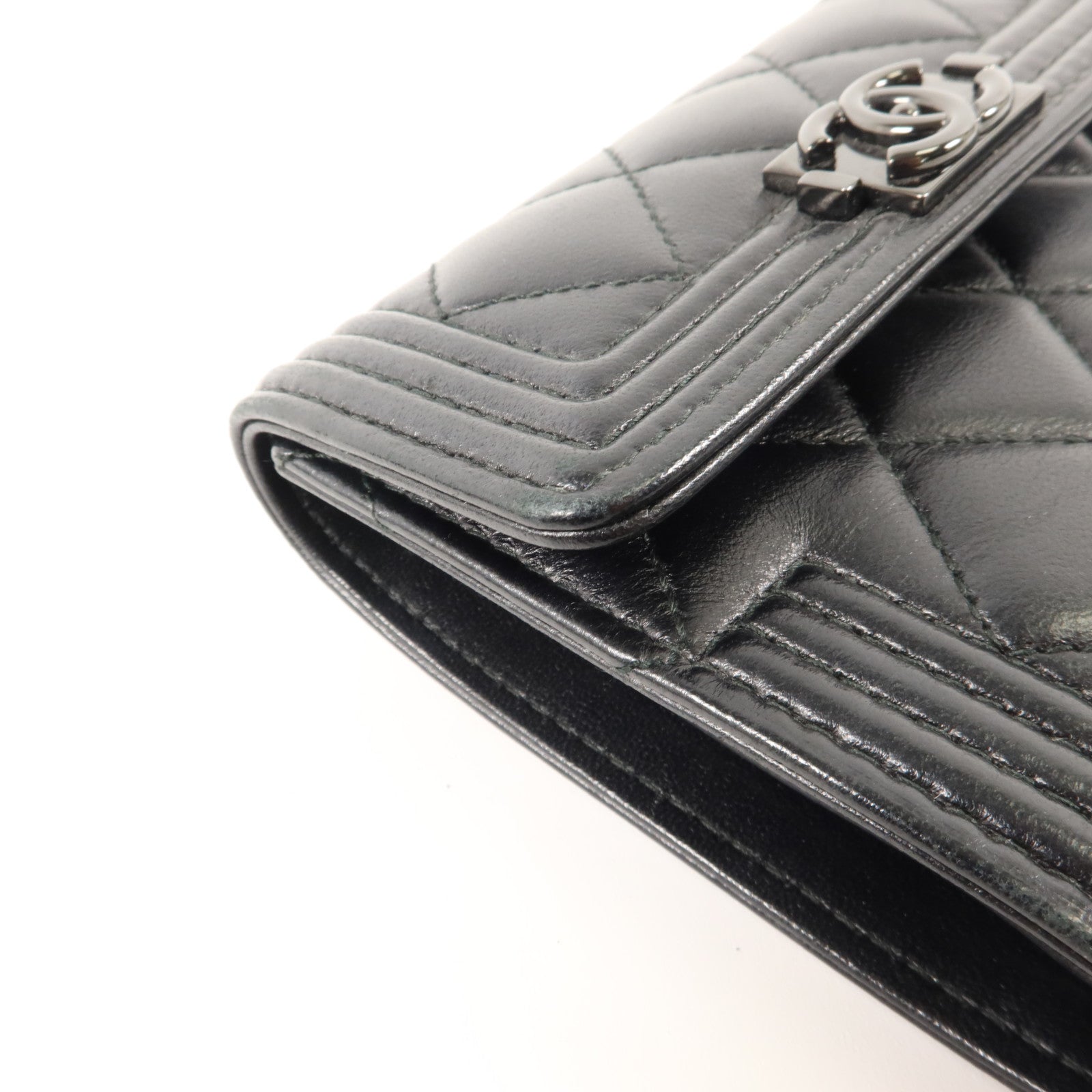 CHANEL 羊皮皮革Boy Chanel Flap Wallet錢包