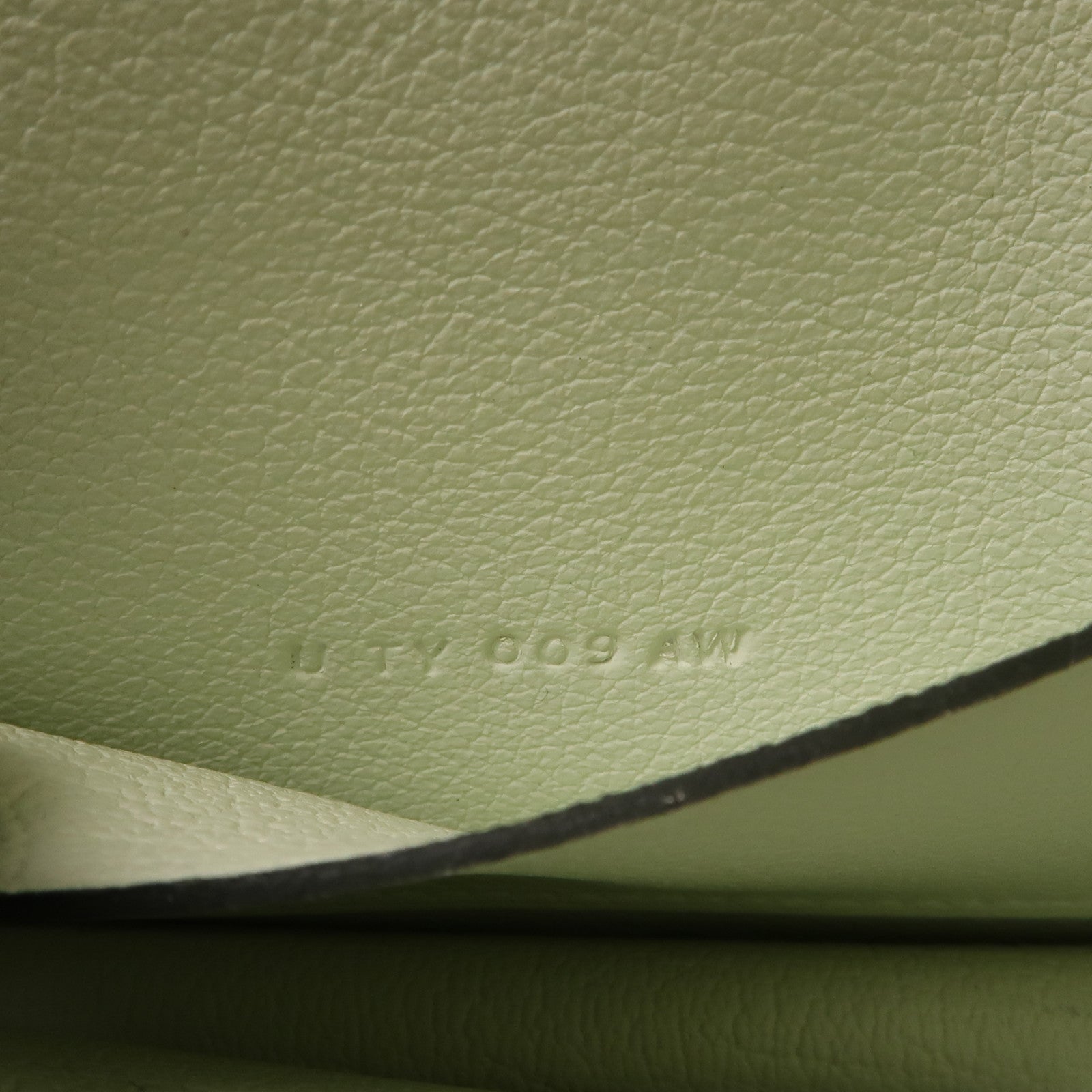 HERMES Evercolor皮革Constance Slim銀扣手拿包綠色