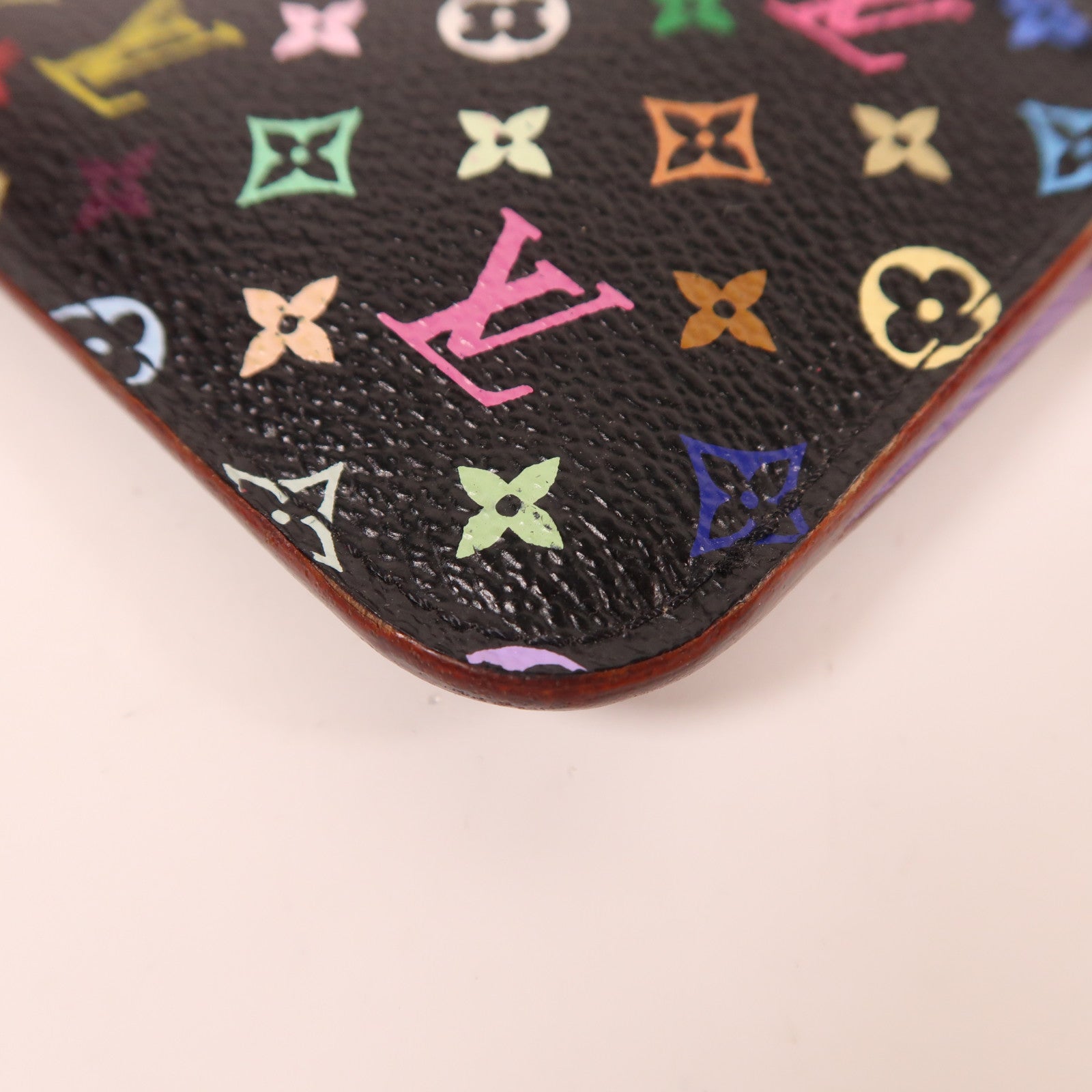 LOUIS VUITTON Monogram Multicolore Coin Case金扣零錢包黑色