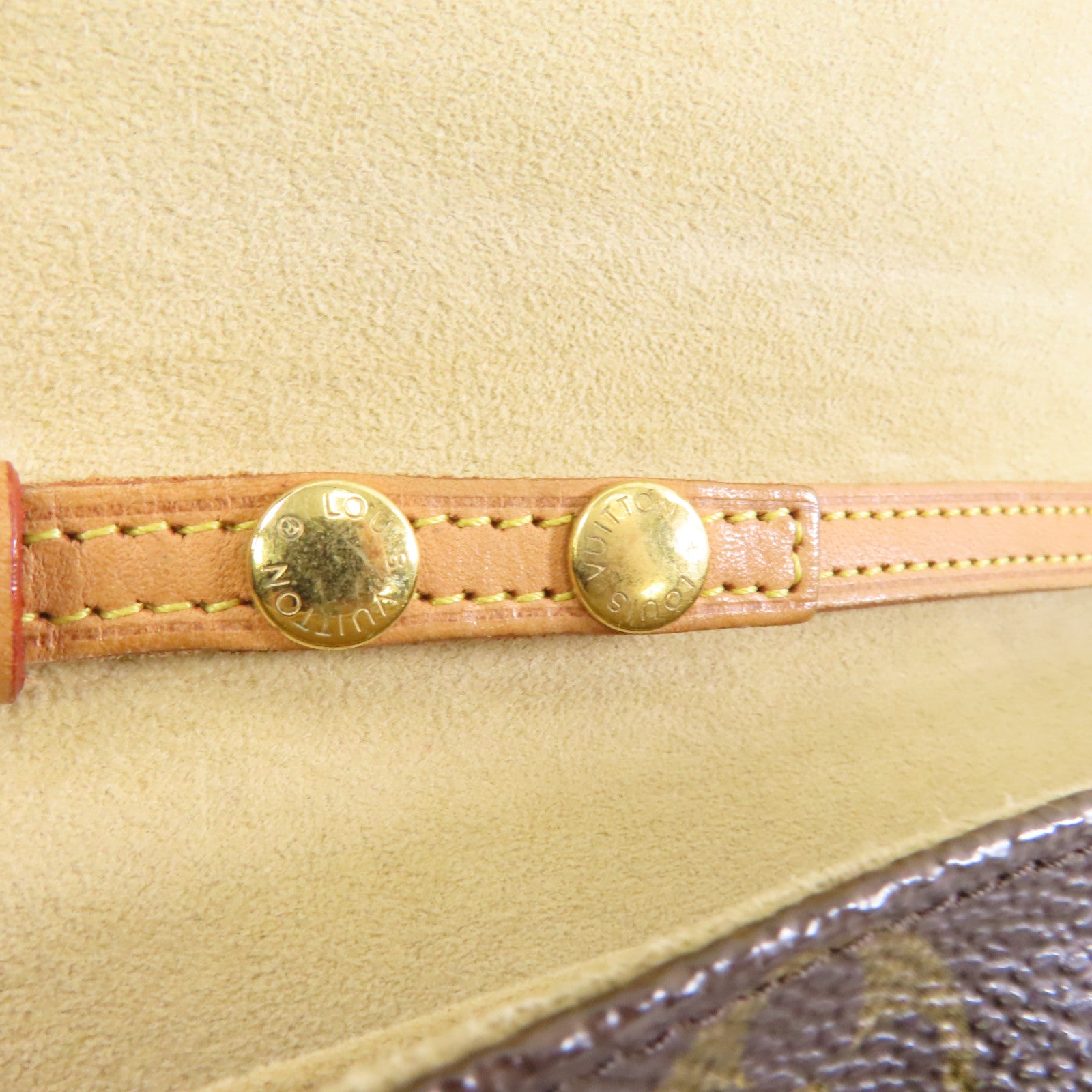 LOUIS VUITTON Monogram Pochette Twin GM金扣肩背袋啡色