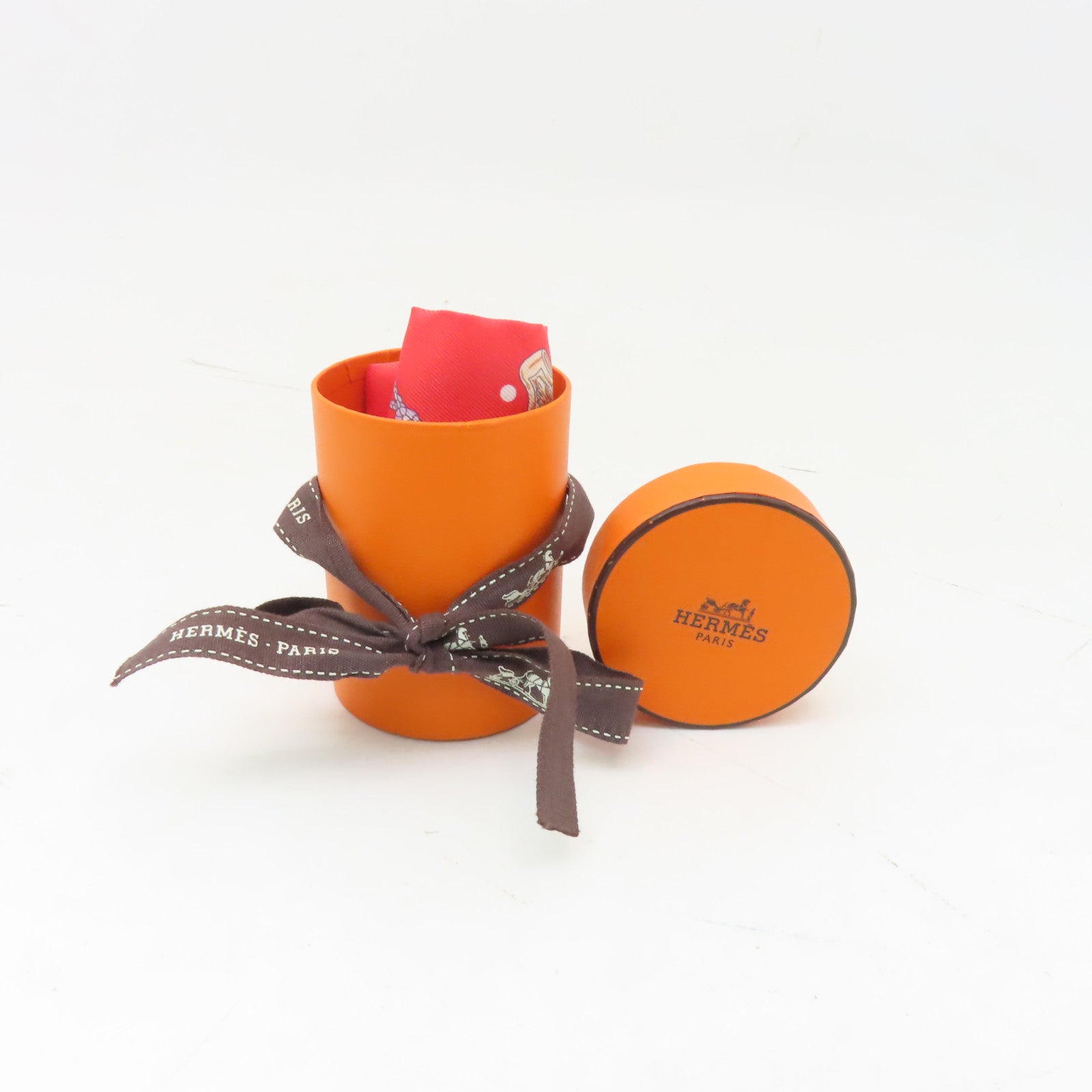 HERMES 【激減優惠】絲質Twilly絲巾/粉紅色/彩色