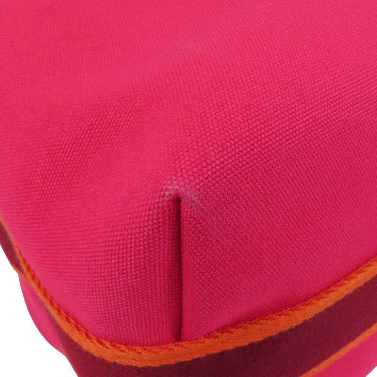 HERMES 帆布Bride A Brac GM銀扣手挽袋