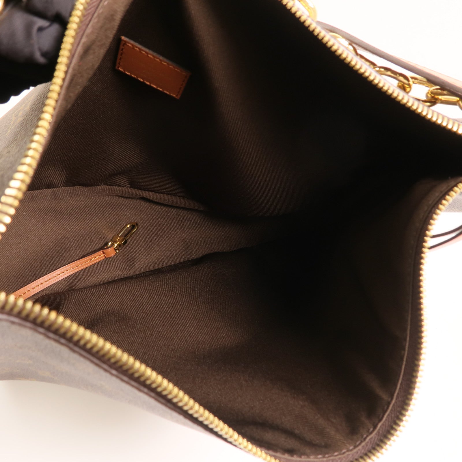 LOUIS VUITTON Monogram Reverse Loop Hobo金扣手挽肩背兩用袋