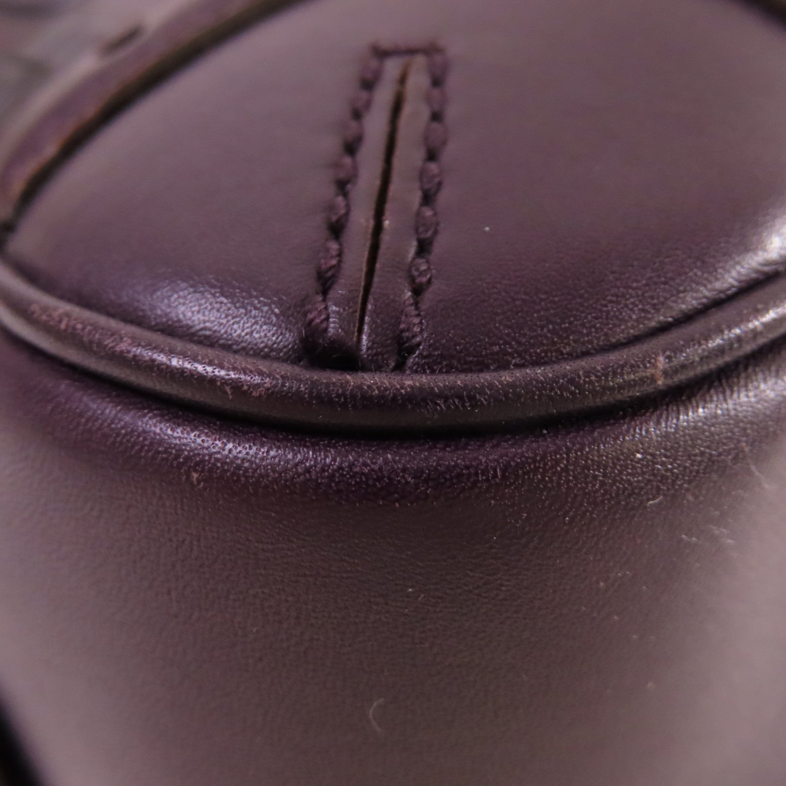 GUCCI 牛皮皮革Horsebit Handbag金扣手挽袋紫色