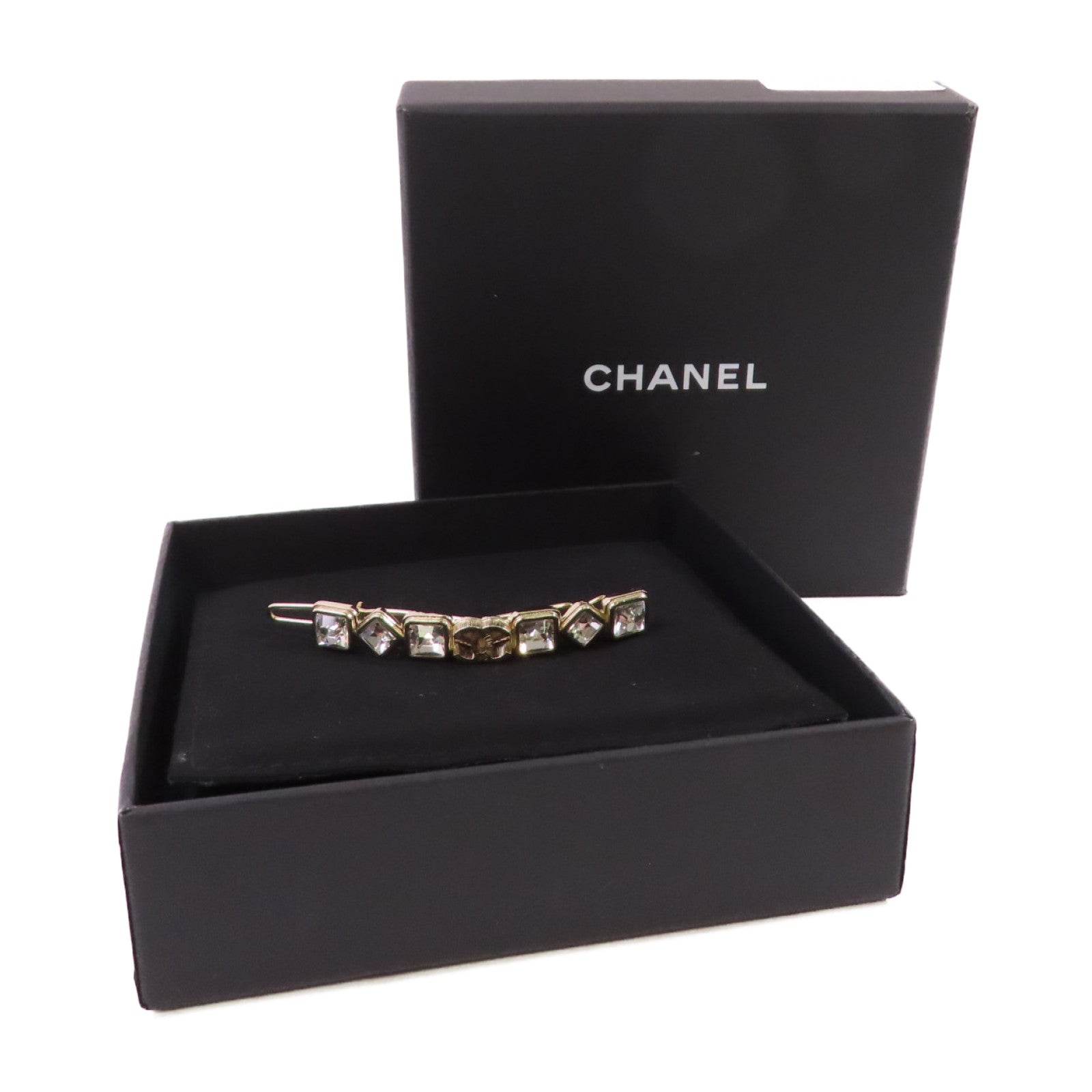 CHANEL 金屬Hair Pin金扣髮夾