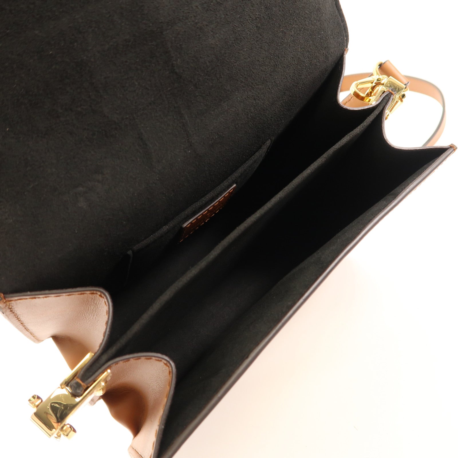 LOUIS VUITTON Monogram Reverse Mini Dauphine金扣肩背袋