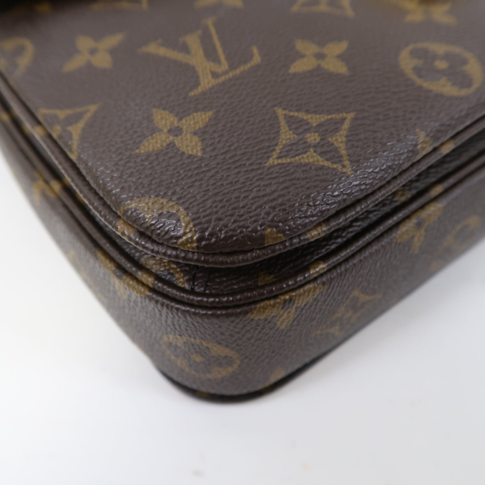 LOUIS VUITTON 【激減優惠】Monogram Pochette Metis金扣手挽肩背兩用袋啡色