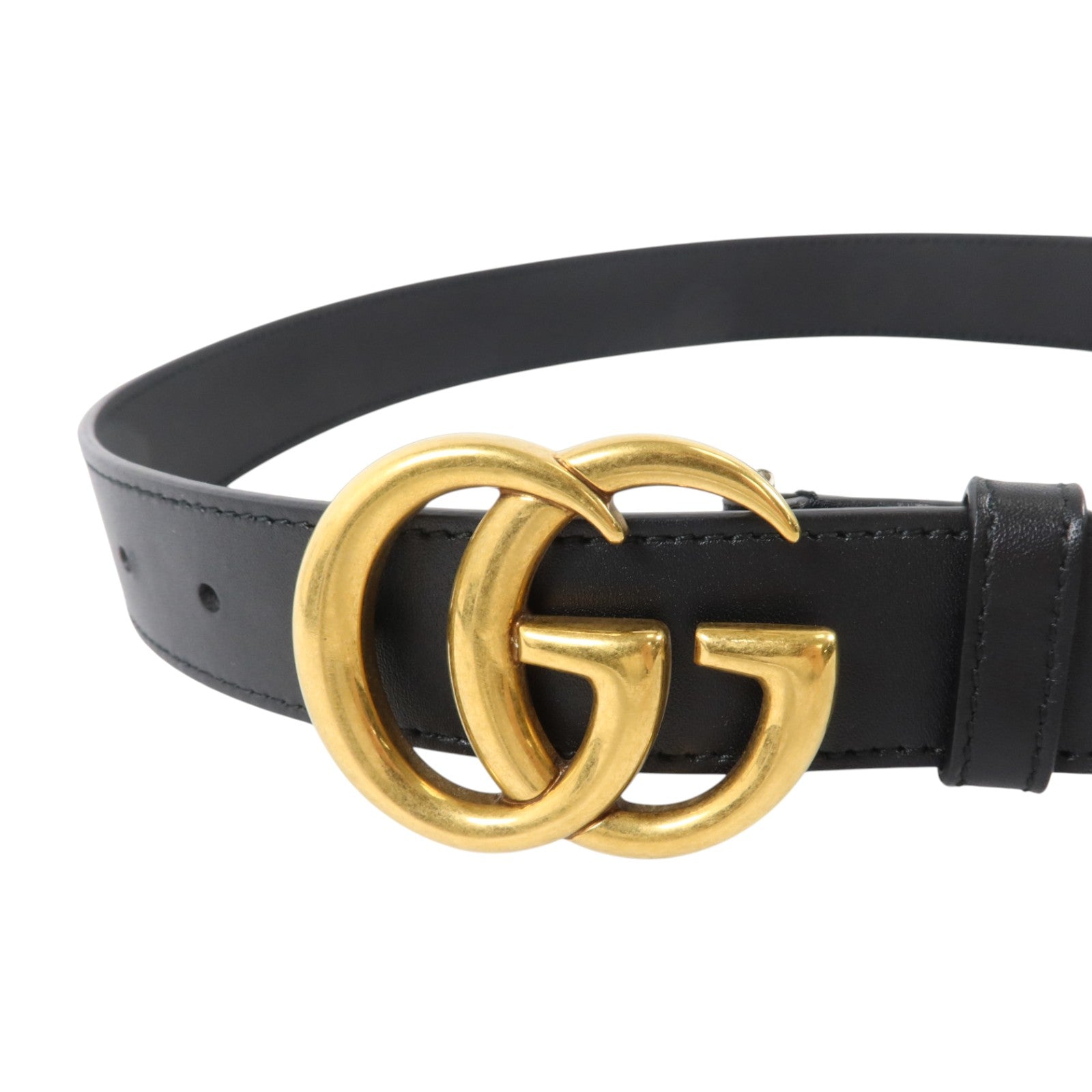 GUCCI 牛皮皮革GG Marmont Belt 75cm金扣皮帶