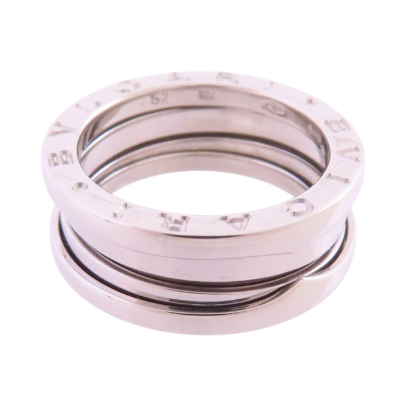 BVLGARI 18K白金B-Zero1 2 Band Ring戒指#52/US#5.5