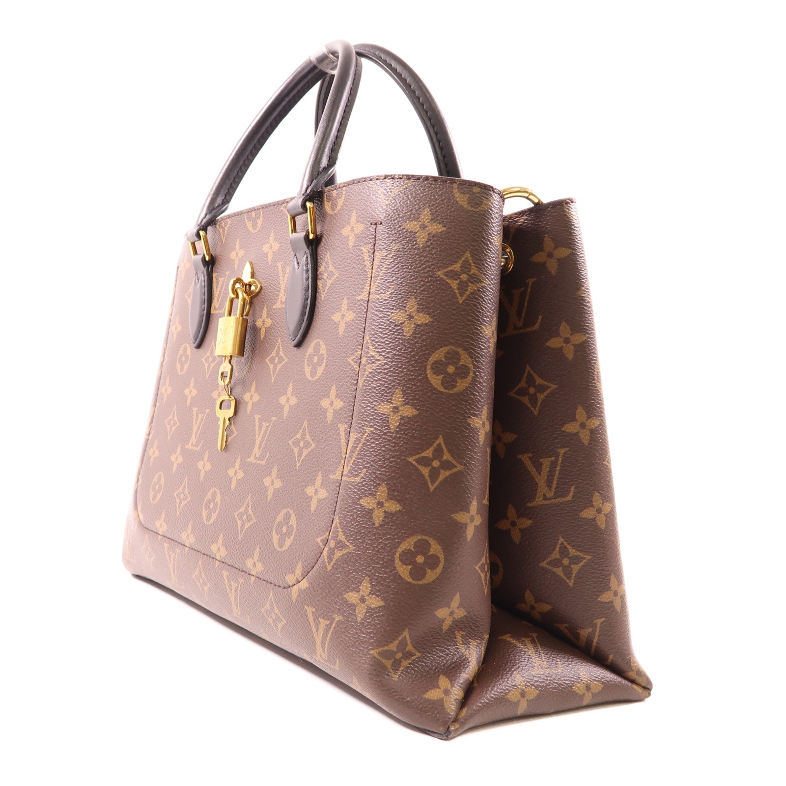 LOUIS VUITTON 【激減優惠】Monogram Flower Tote金扣手挽肩背兩用袋