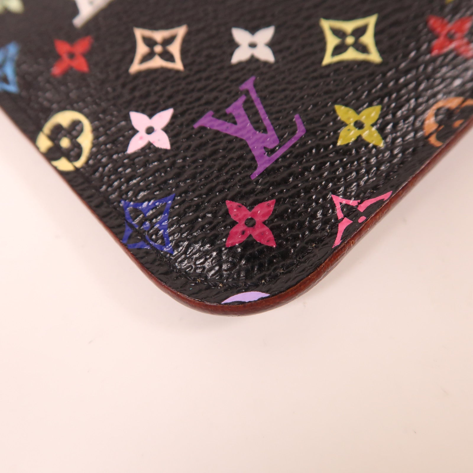 LOUIS VUITTON Monogram Multicolore Coin Case金扣零錢包黑色