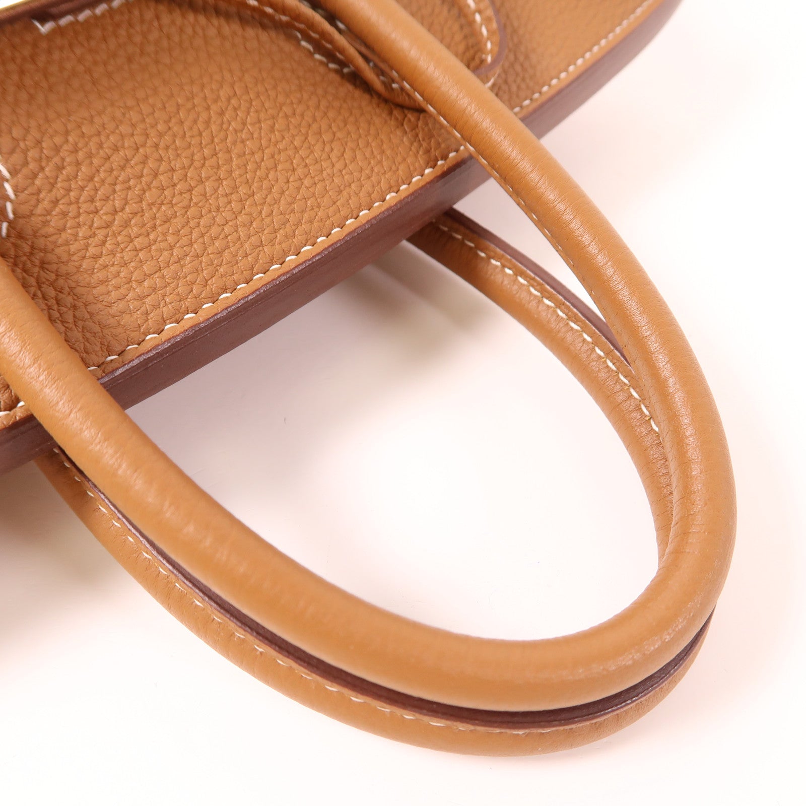 HERMES Togo皮革Birkin 25銀扣手挽袋Gold