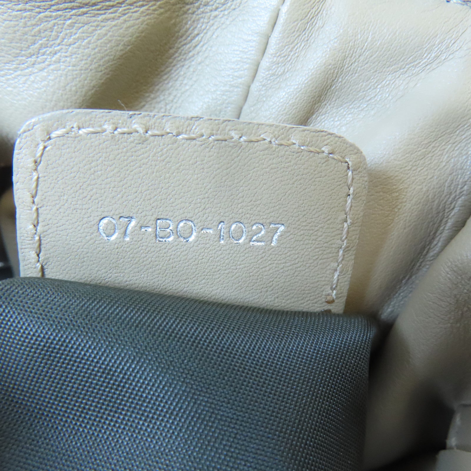 Dior 帆布Shoulder Bag銀扣肩背袋米色