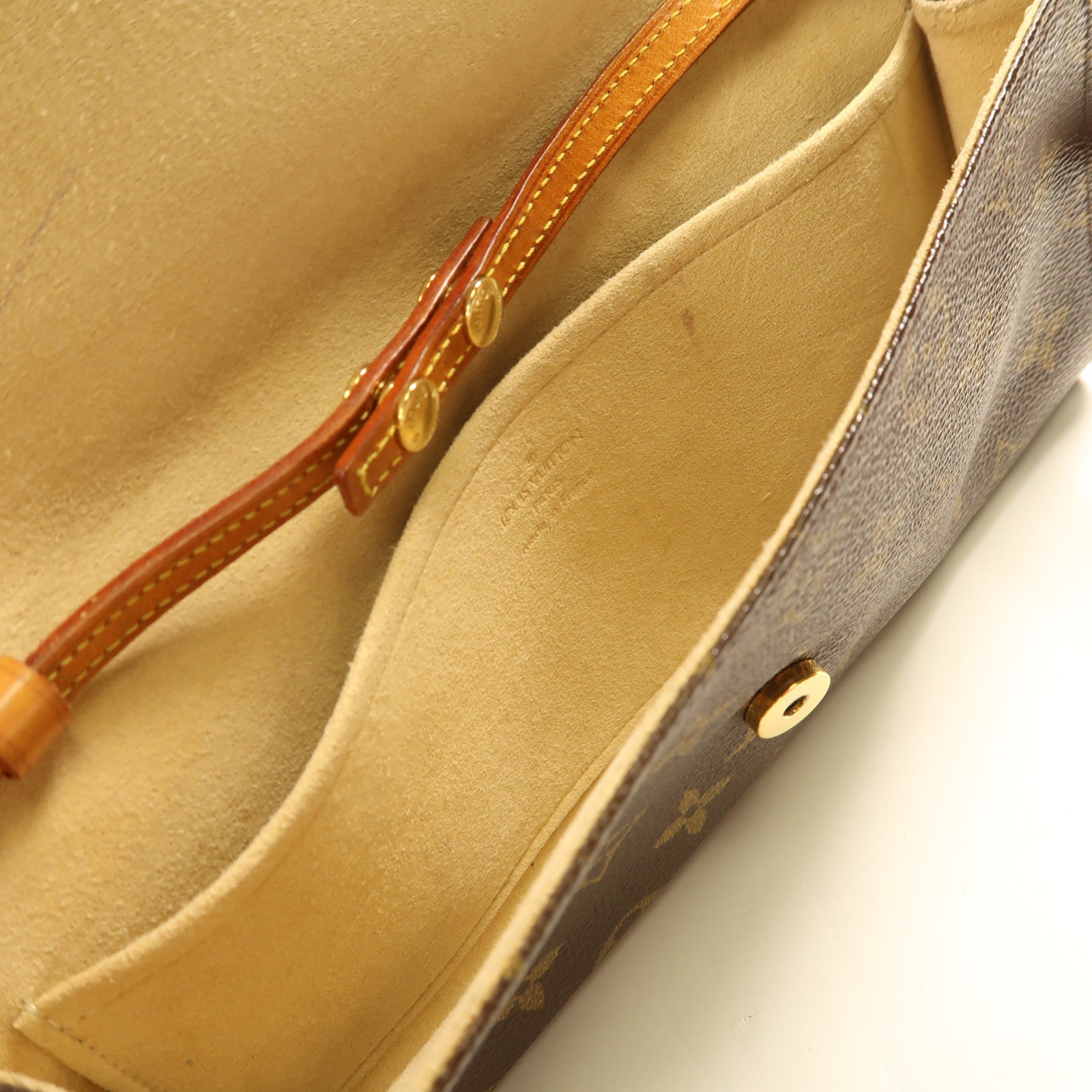 LOUIS VUITTON Monogram Pochette Twin GM金扣肩背袋