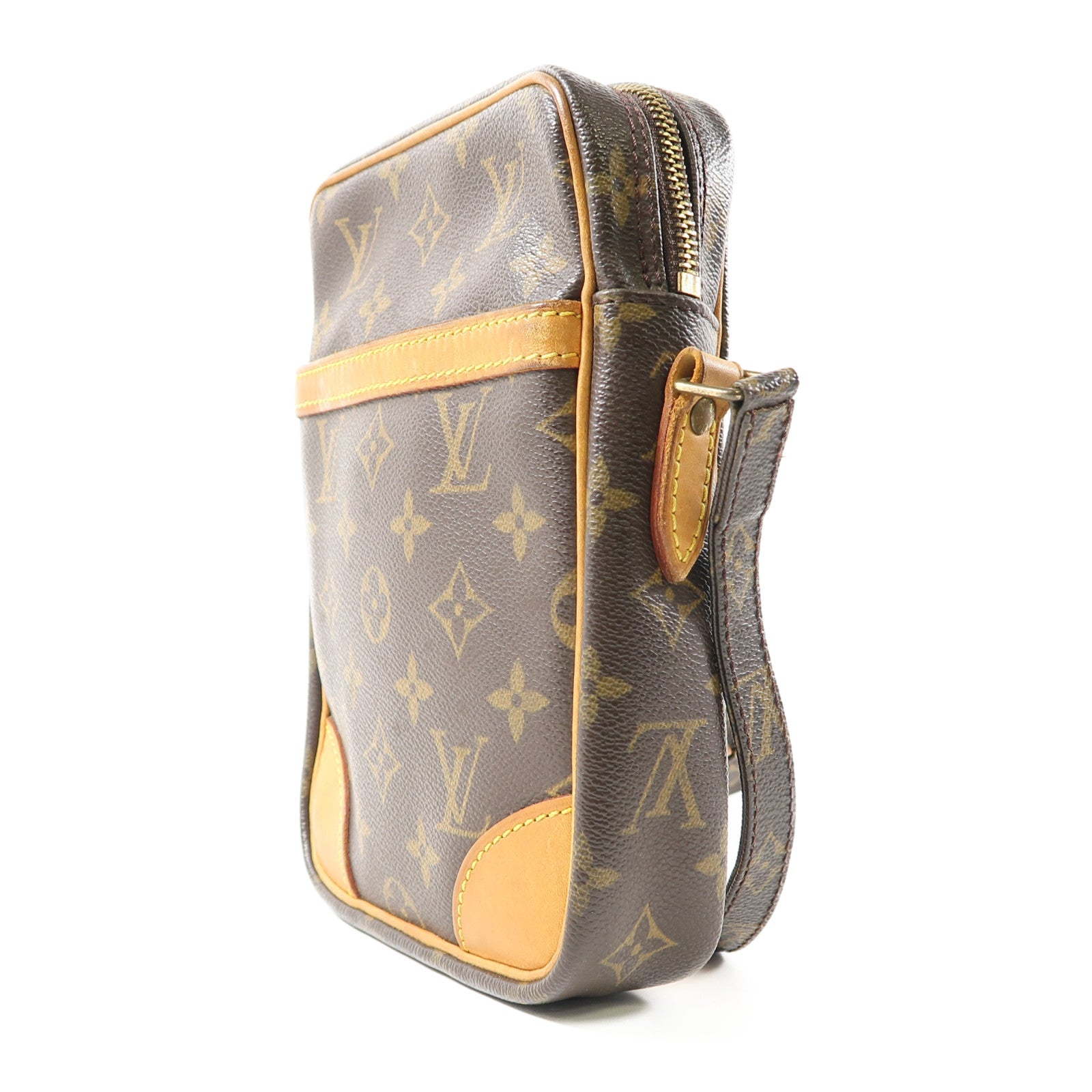 LOUIS VUITTON Monogram Danube金扣肩背袋啡色