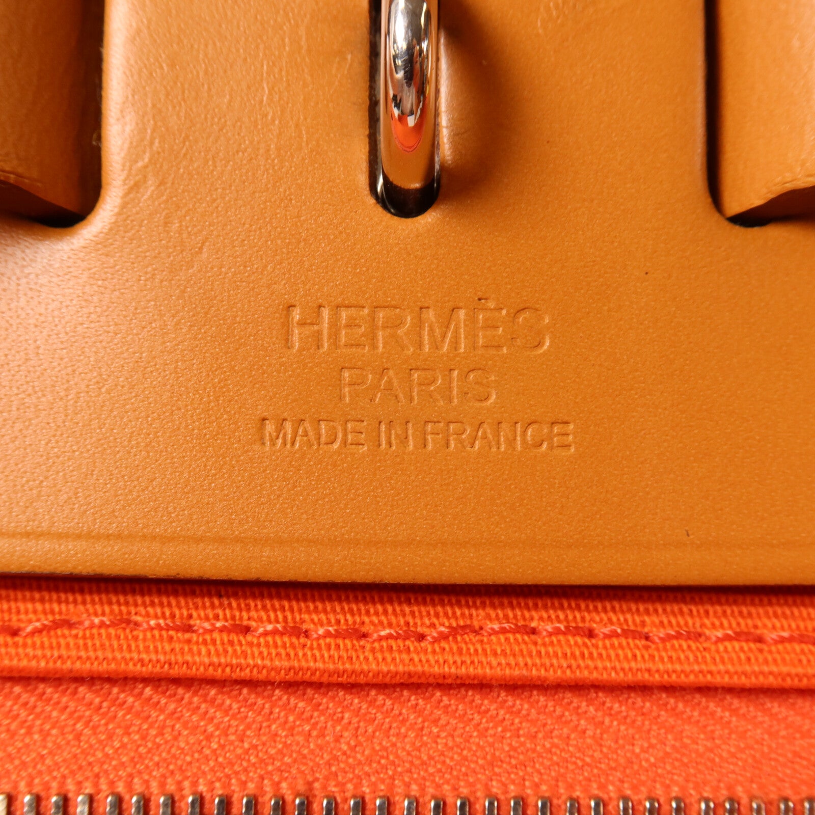 HERMES 帆布Herbag PM手挽肩背兩用袋Capucine