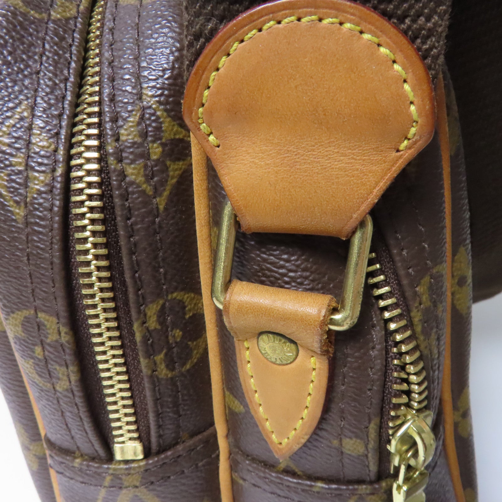 LOUIS VUITTON Monogram Reporter PM金扣肩背袋肩背袋