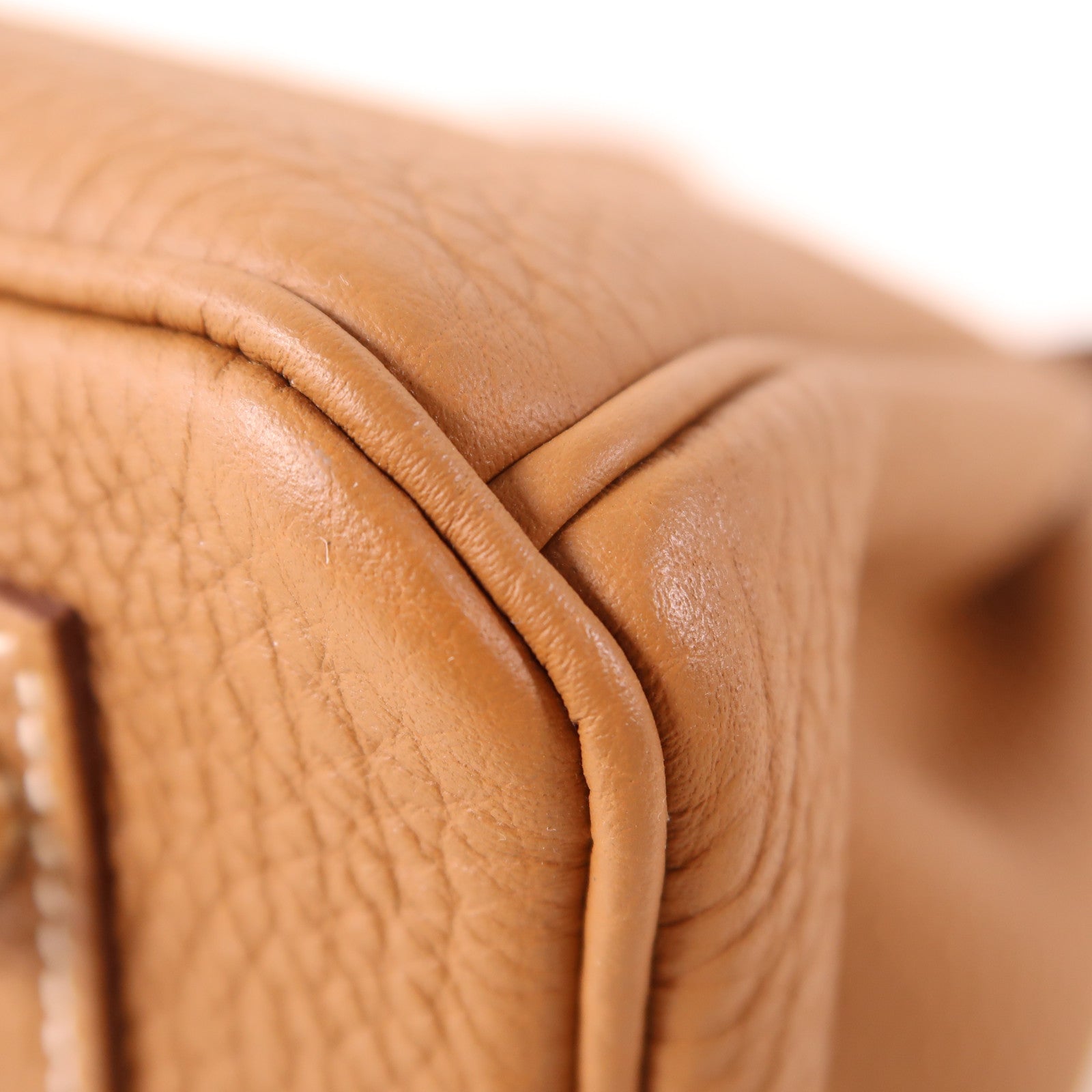 HERMES Togo皮革Birkin 25銀扣手挽袋Gold