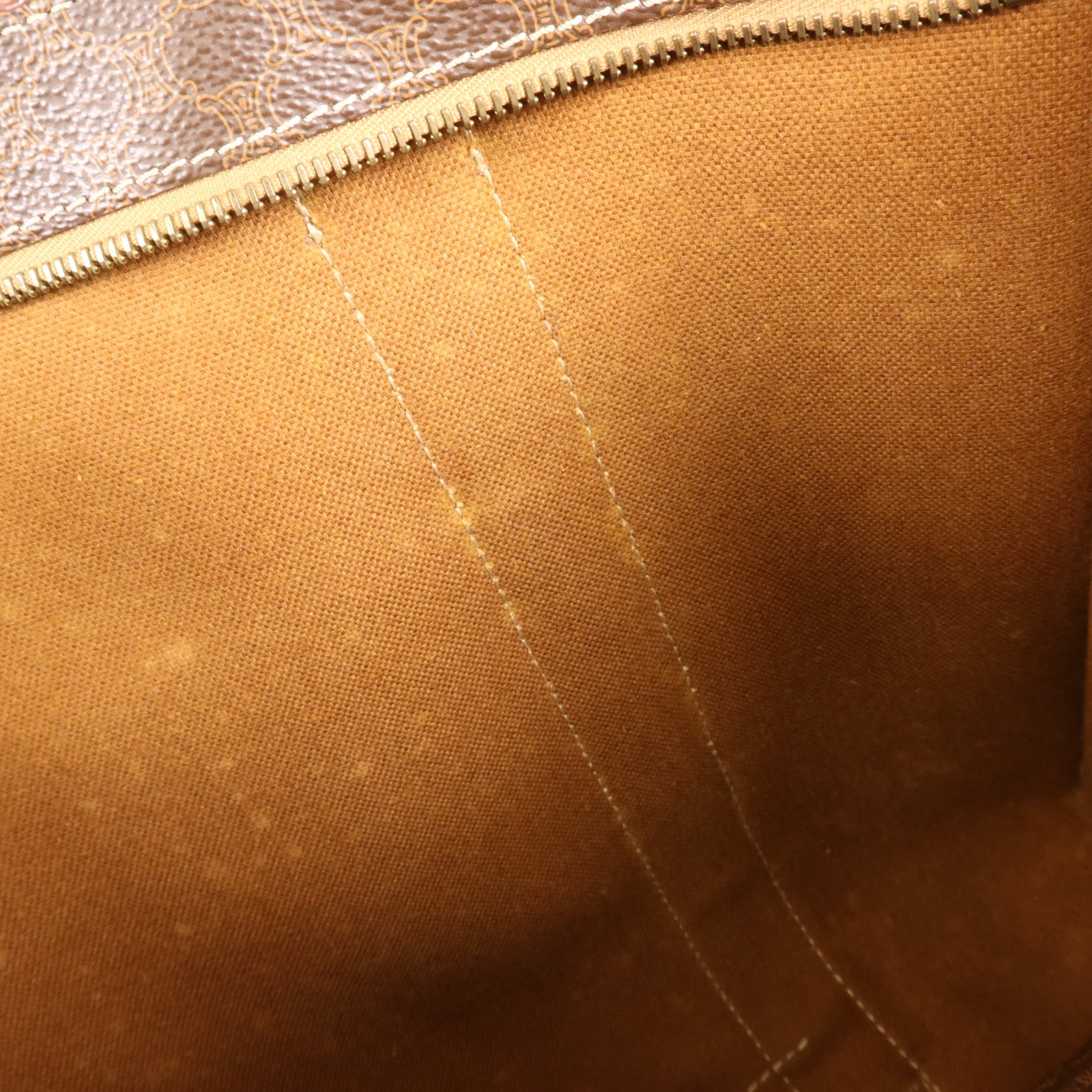 CELINE 塗層帆布Vintage Tote Bag金扣肩背袋