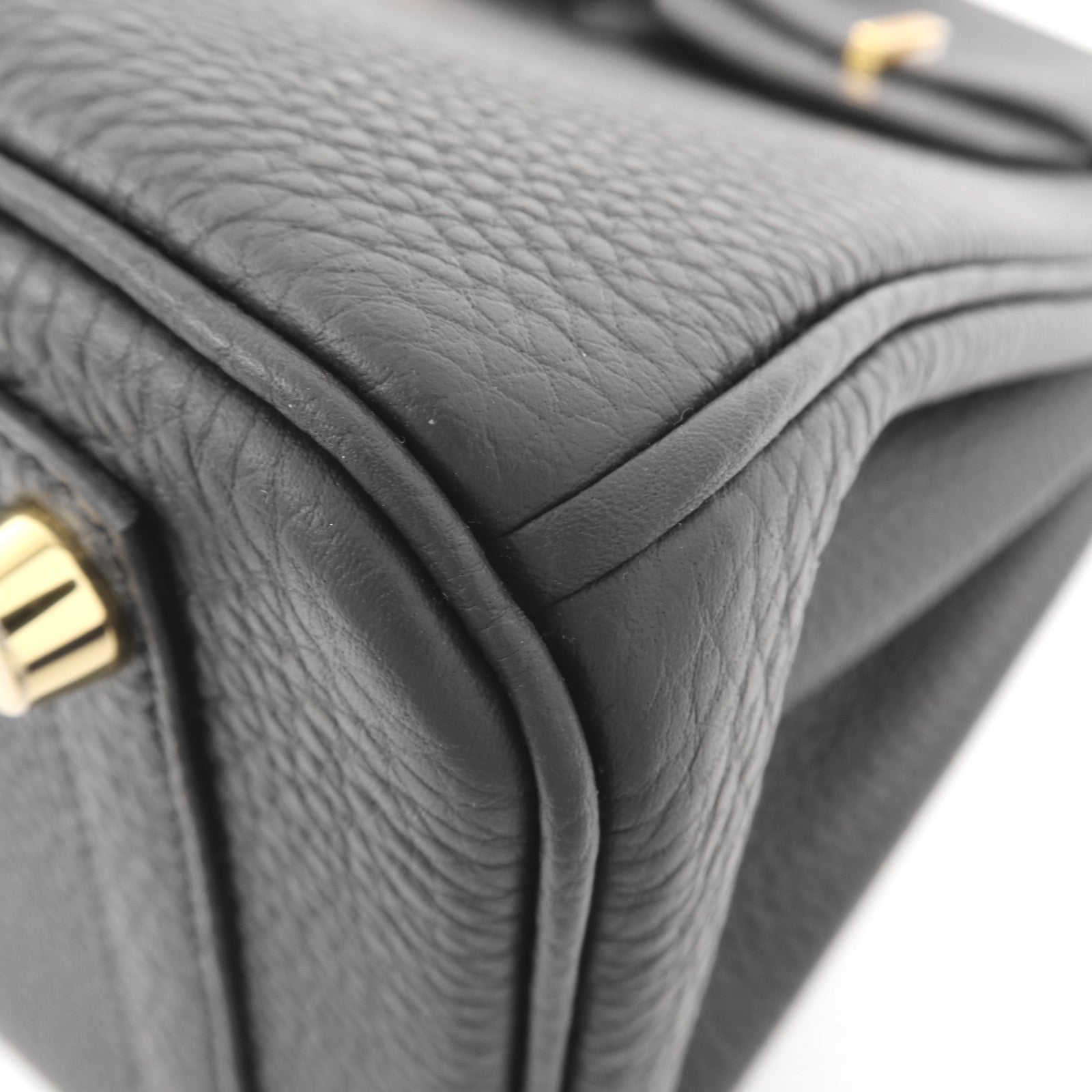 HERMES Togo皮革Birkin 25金扣手挽袋Plomb