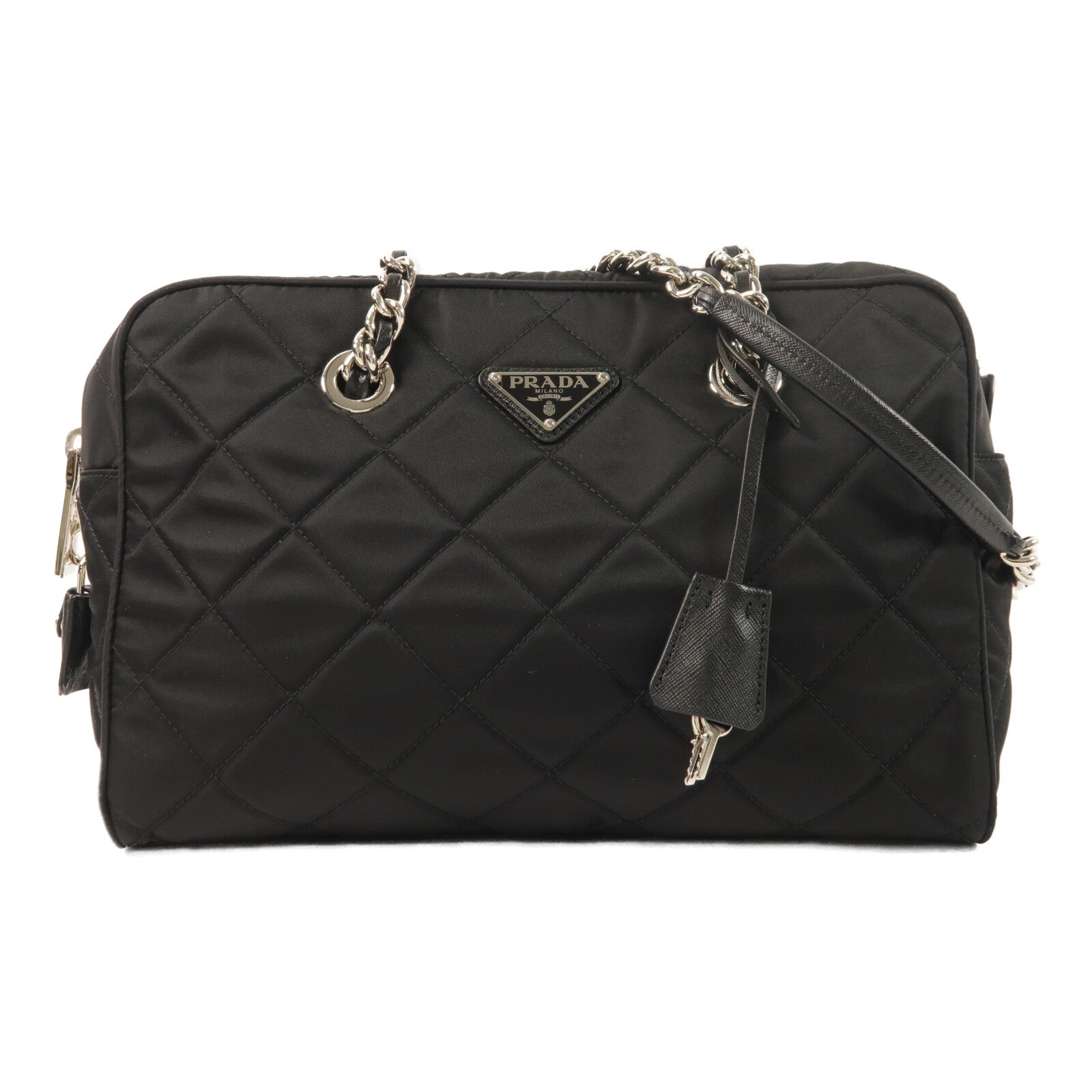 PRADA 尼龍Chain Shoulder鏈帶肩背袋