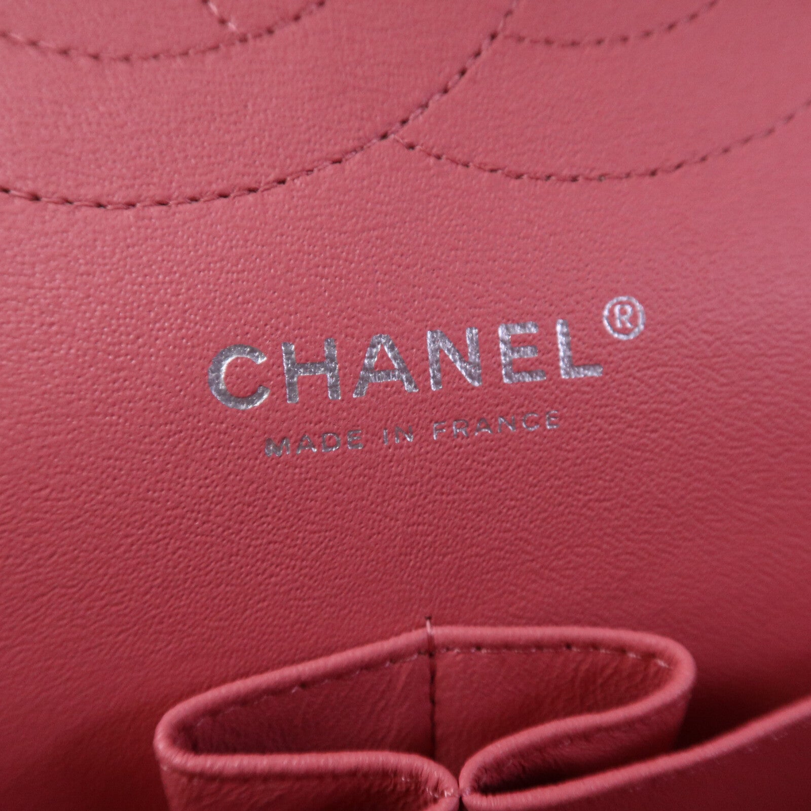 CHANEL 羊皮皮革Large Classic銀扣鏈帶肩背袋