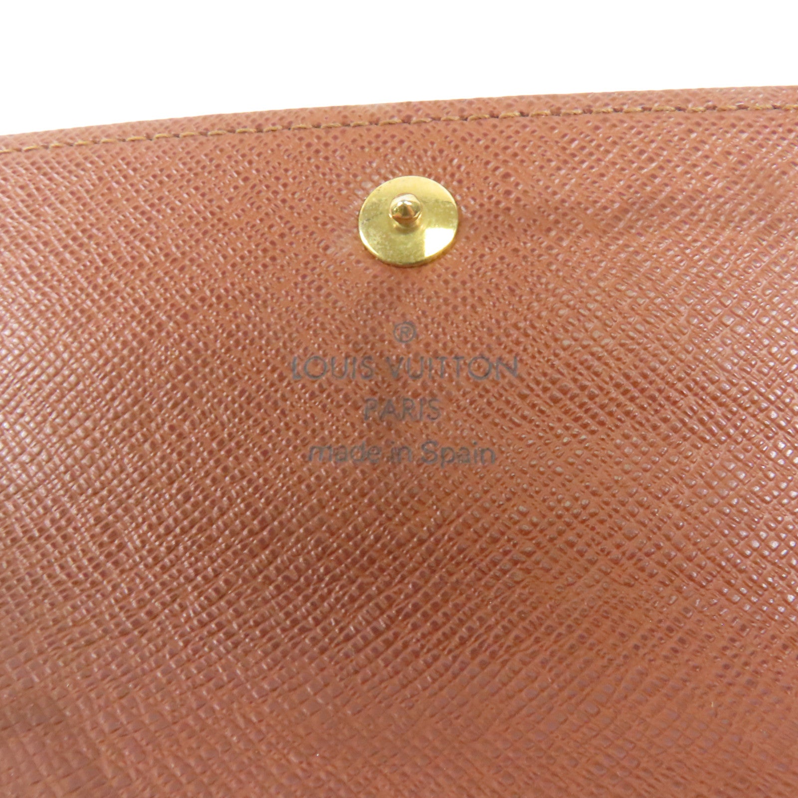 LOUIS VUITTON Monogram Alexandra Wallet金扣錢包棕色