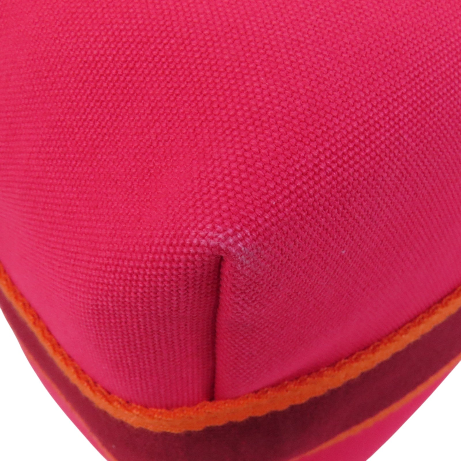 HERMES 帆布Bride A Brac GM銀扣手挽袋