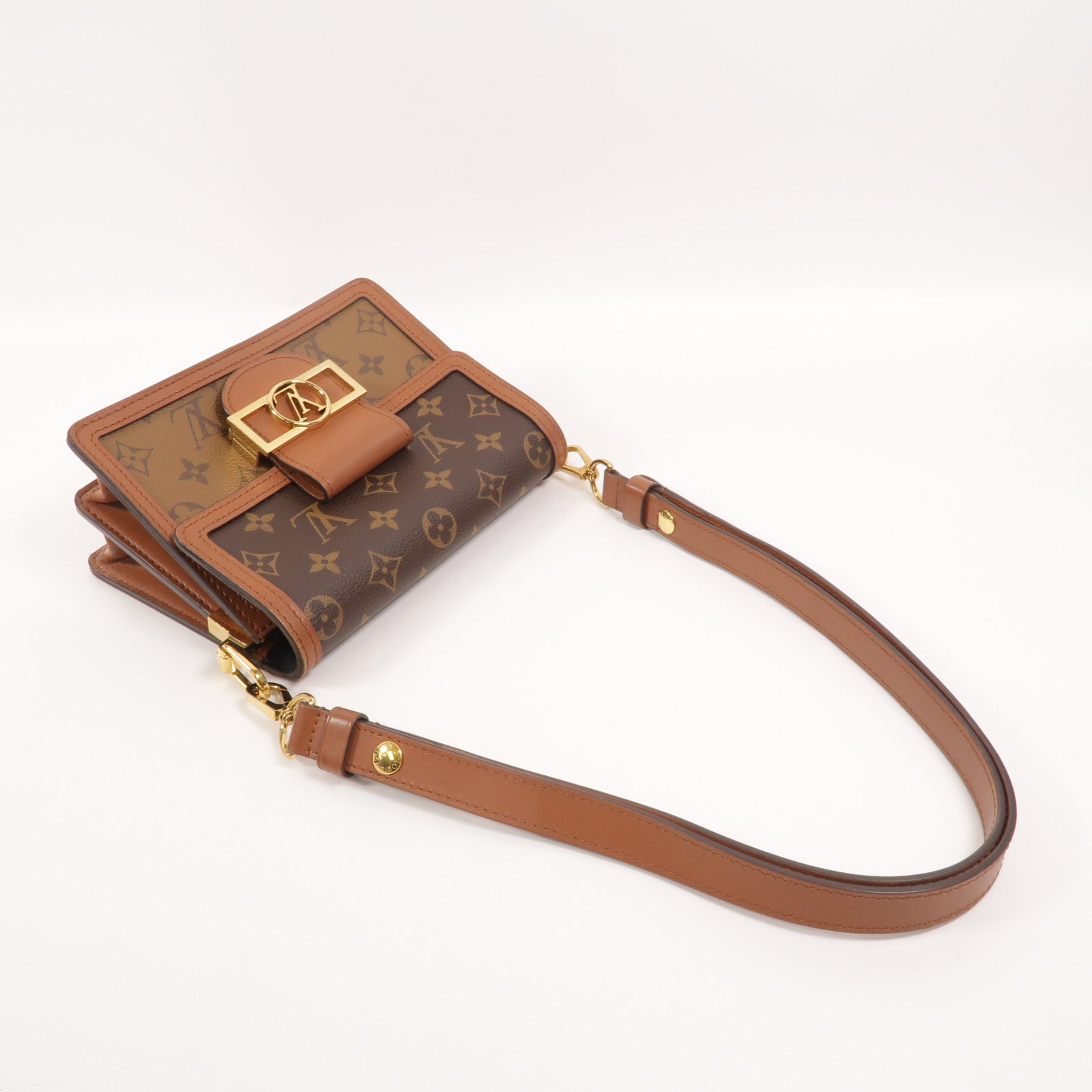 LOUIS VUITTON Monogram Reverse Mini Dauphine肩背袋