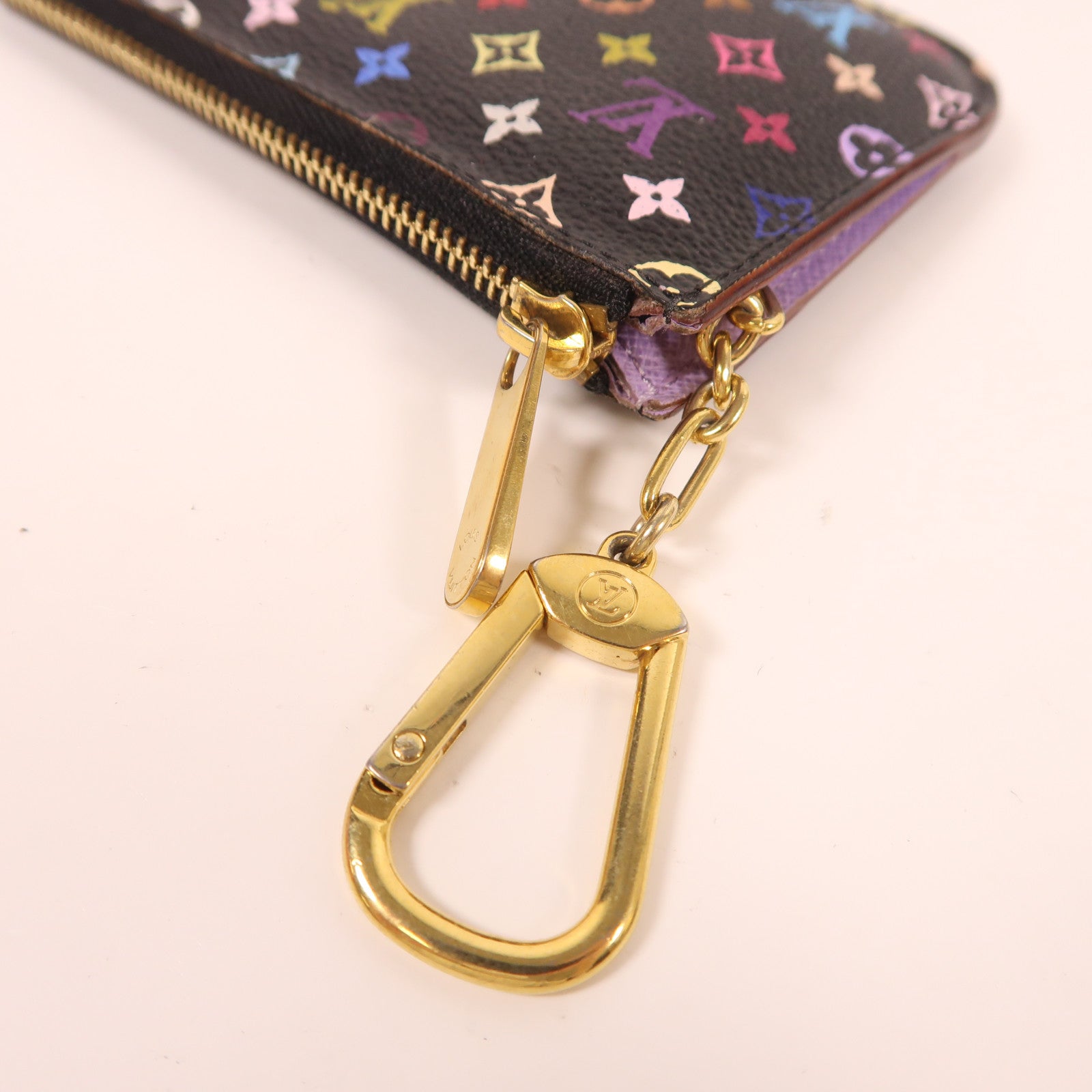 LOUIS VUITTON Monogram Multicolore Coin Case金扣零錢包黑色