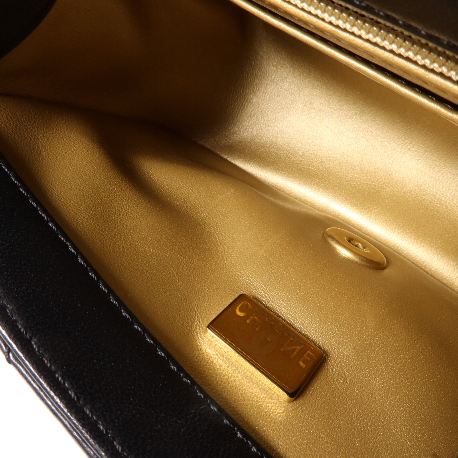 CHANEL 羊皮皮革Mini Classic 17 Gold Ball鏈帶肩背袋