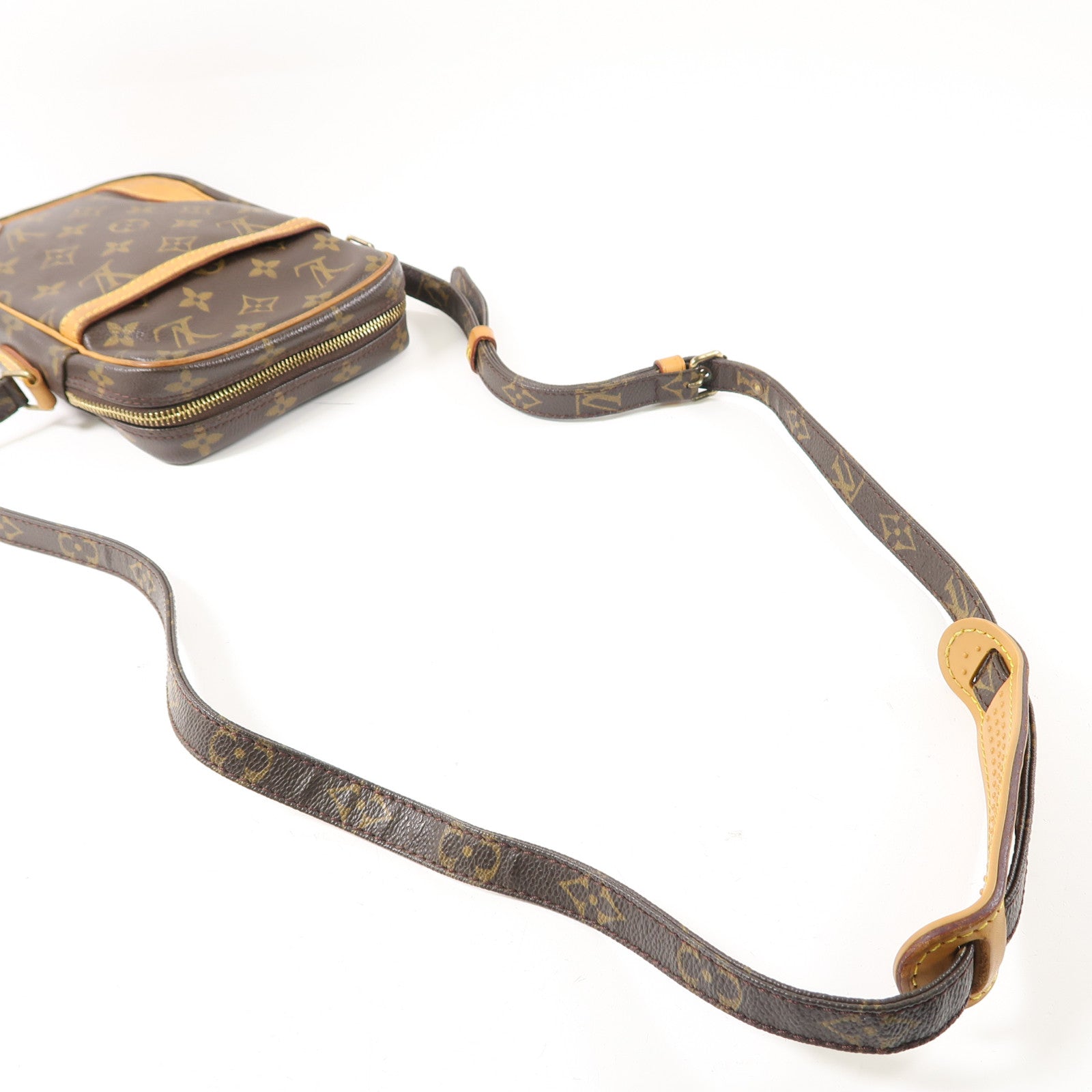 LOUIS VUITTON Monogram Danube金扣肩背袋啡色