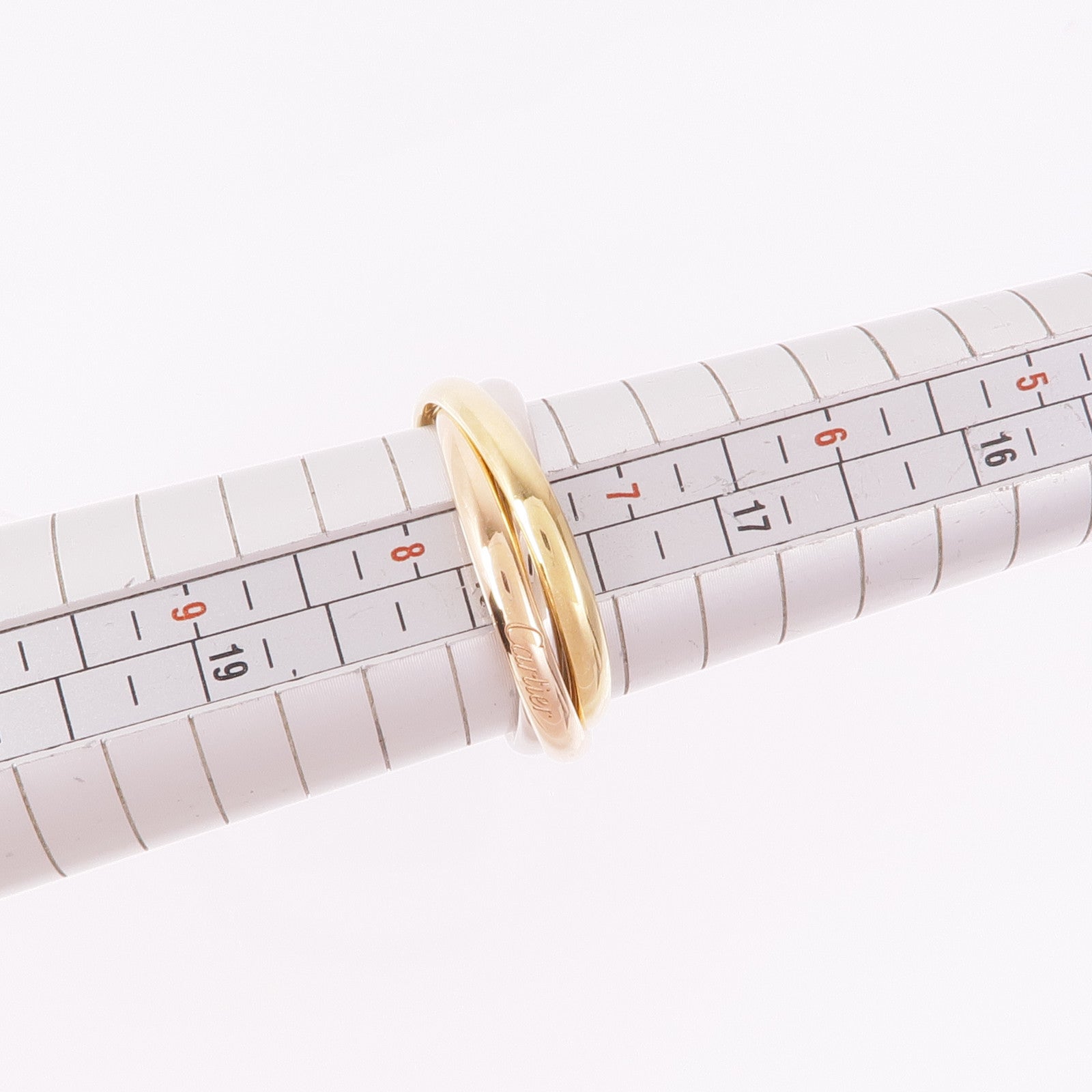 CARTIER 18K白金/黃金/玫瑰金Trinity Ring戒指Cartier#56/US#7.5