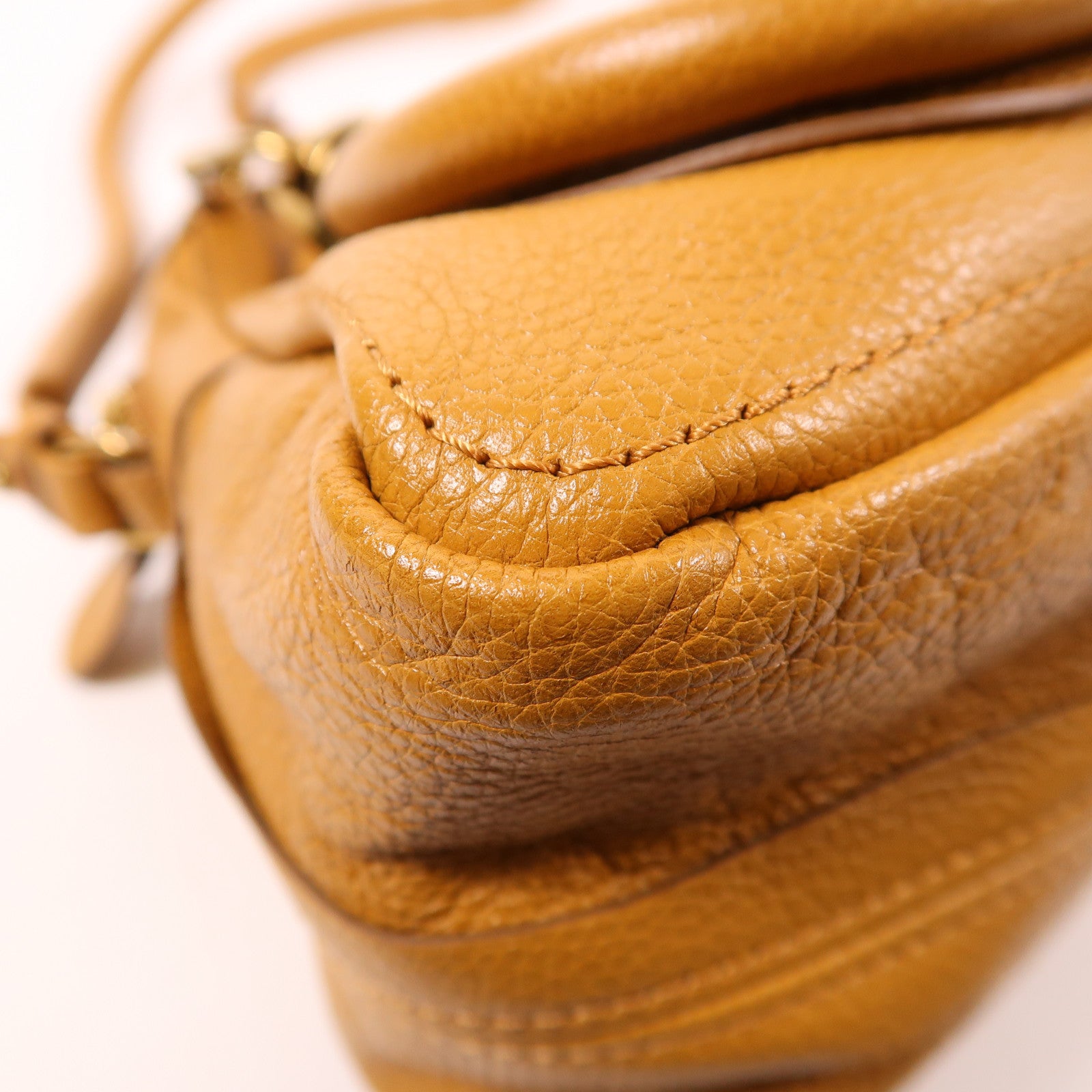 Chloe 牛皮皮革2 Way Shoulder金扣手挽肩背兩用袋