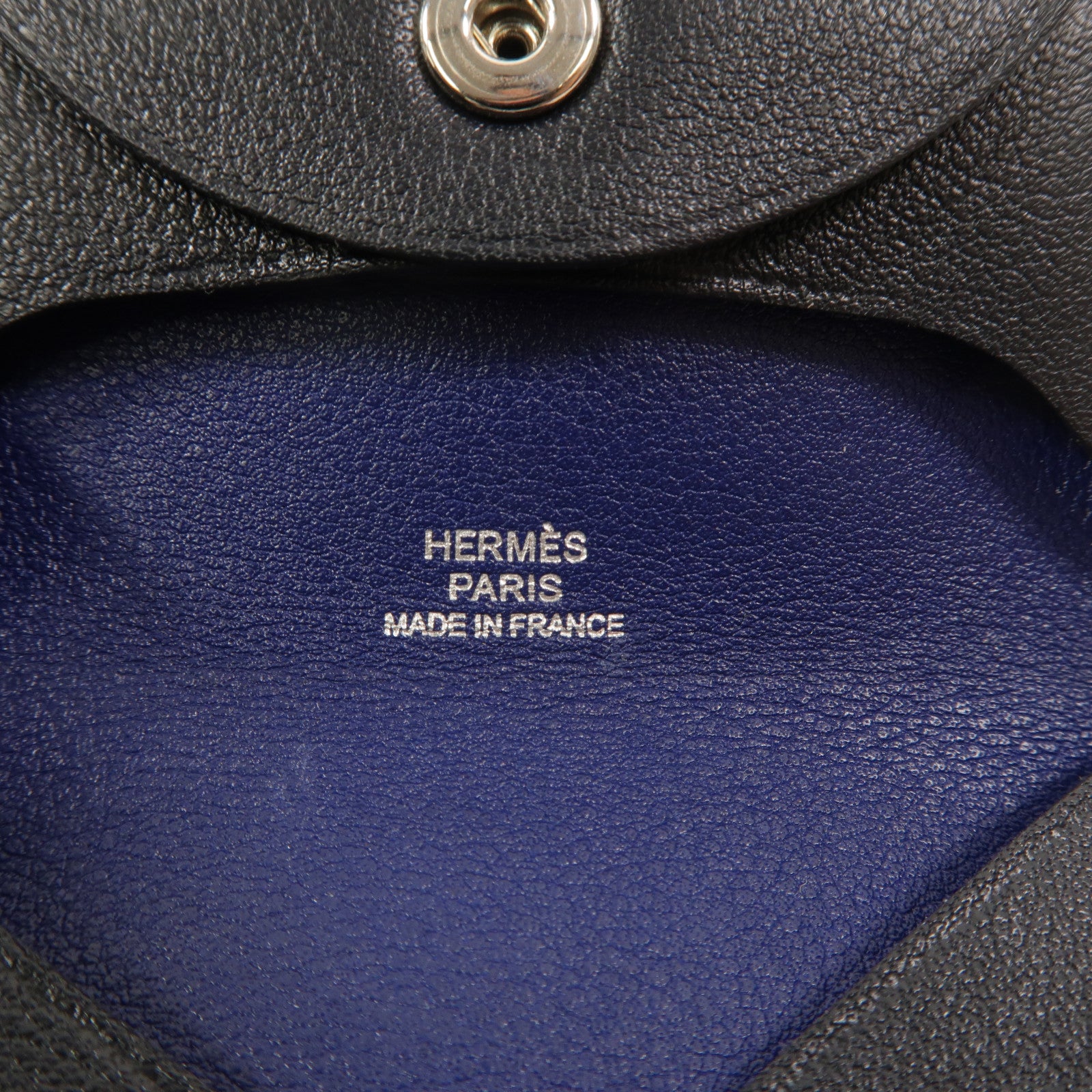 HERMES Swift皮革Bastia零錢包Noir
