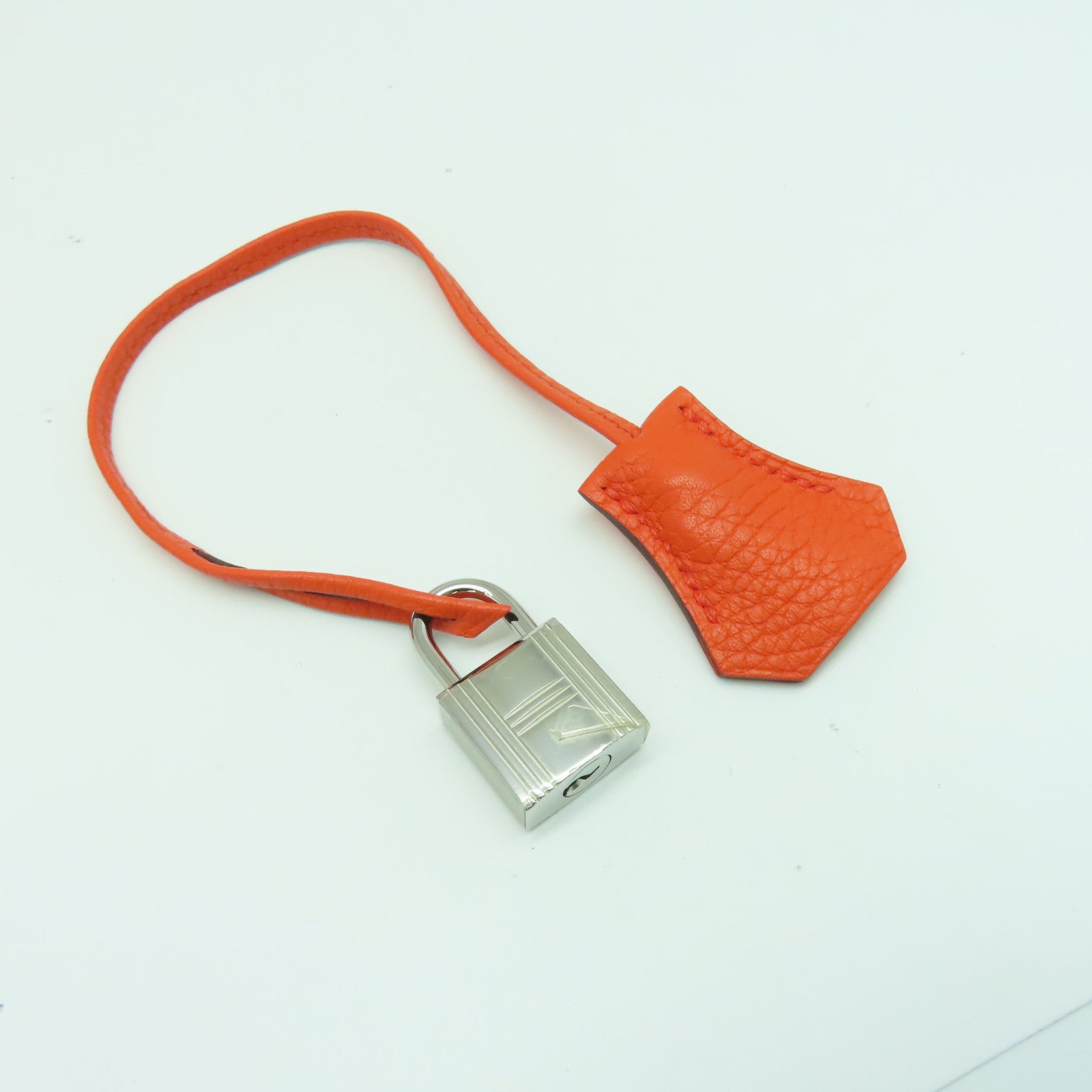 HERMES 【激減優惠】Clemence皮革Bolide 31銀扣手挽肩背兩用袋Orange Poppy火焰橙色