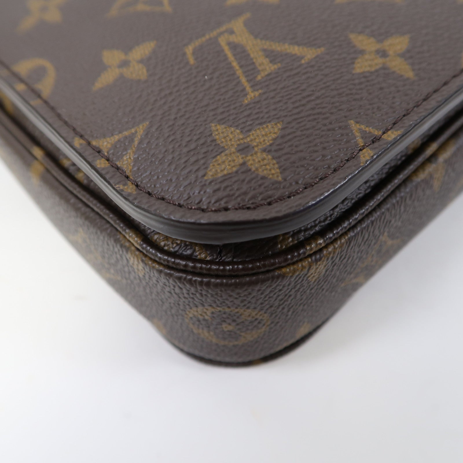 LOUIS VUITTON 【激減優惠】Monogram Pochette Metis金扣手挽肩背兩用袋啡色