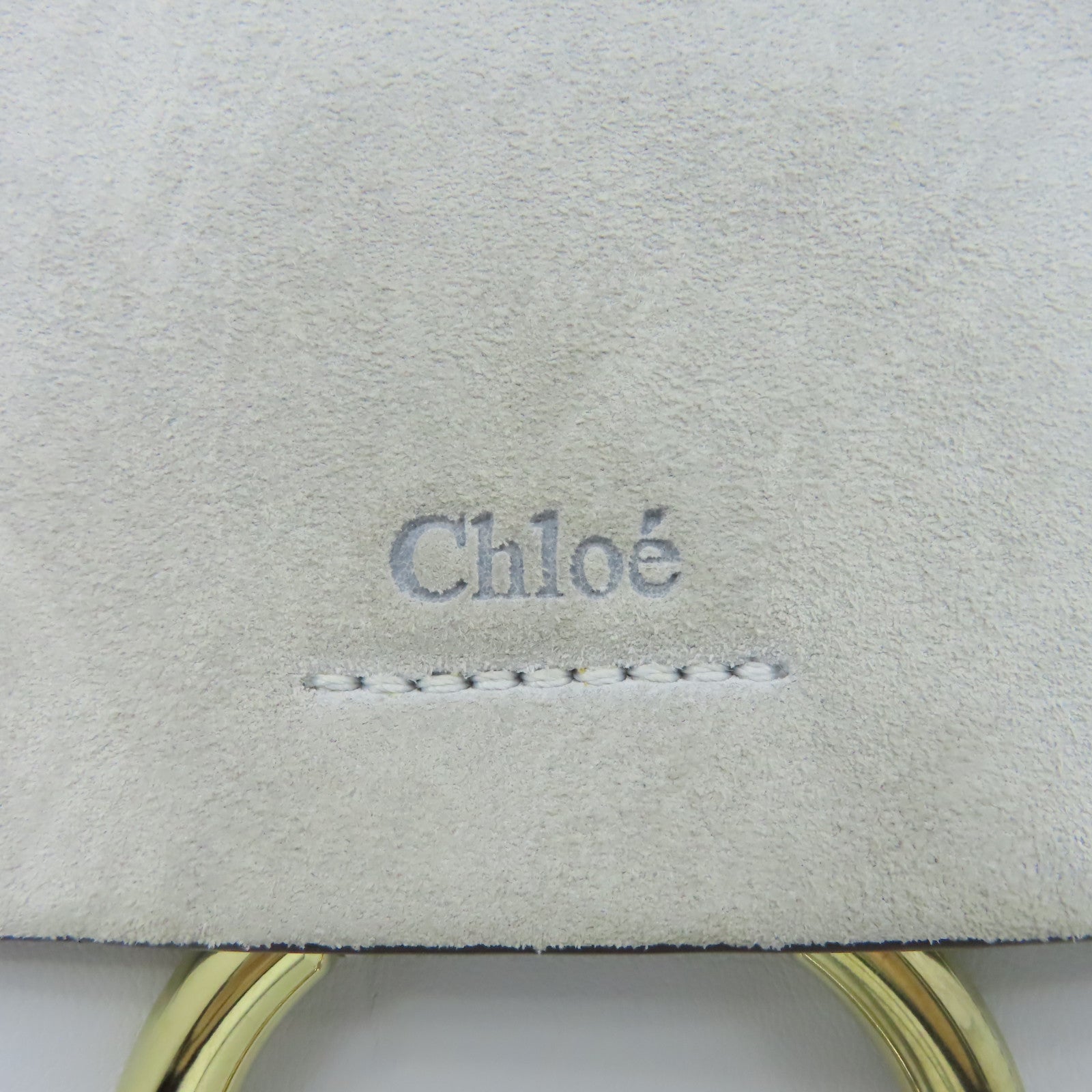Chloe 【激減優惠】牛皮皮革/麂皮皮革Faye Shoulder Bag肩背袋灰色
